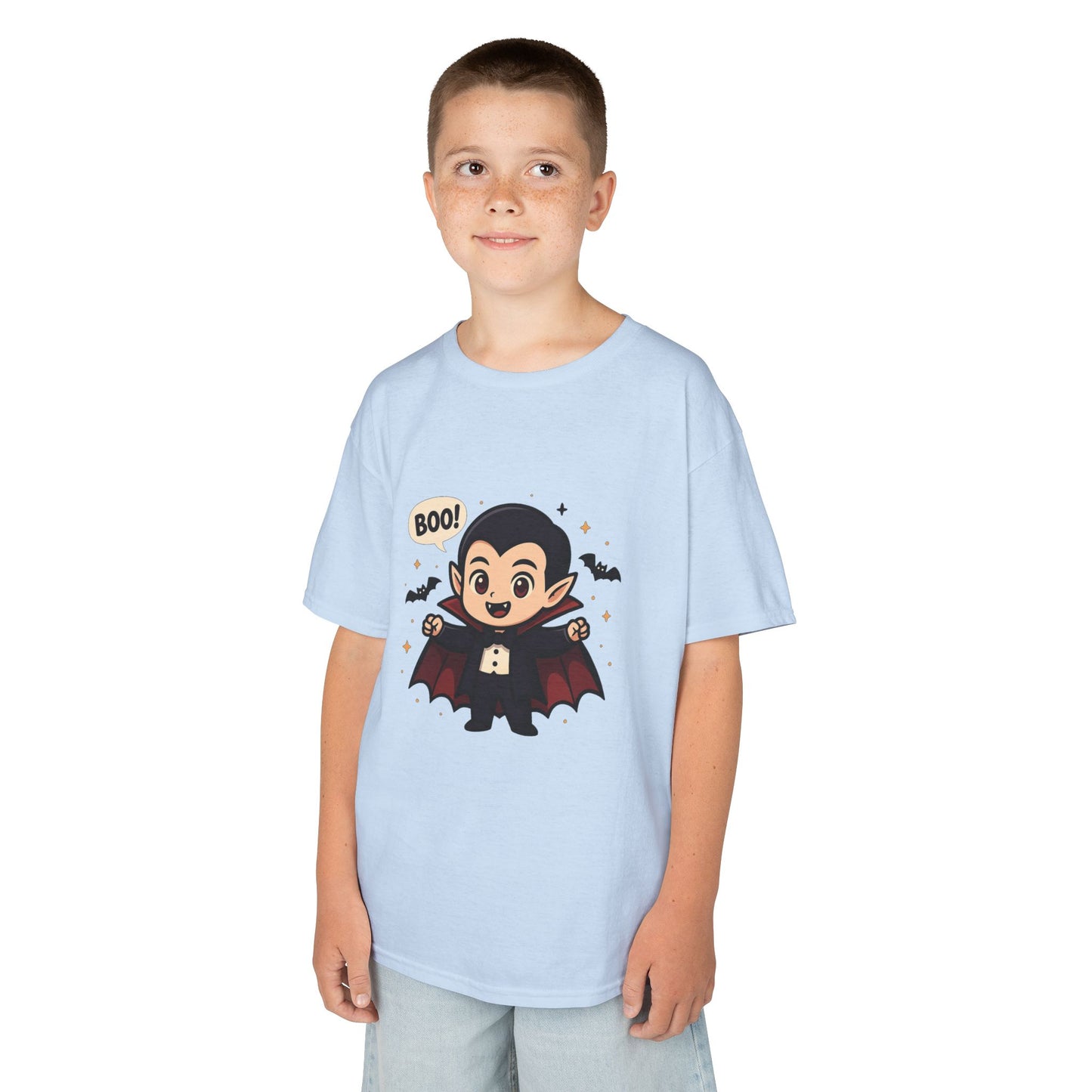 Cute Halloween Kids Tee, Spooky Costume Top, Kids Vampire Shirt, Halloween Party Apparel, Boo Design Tee