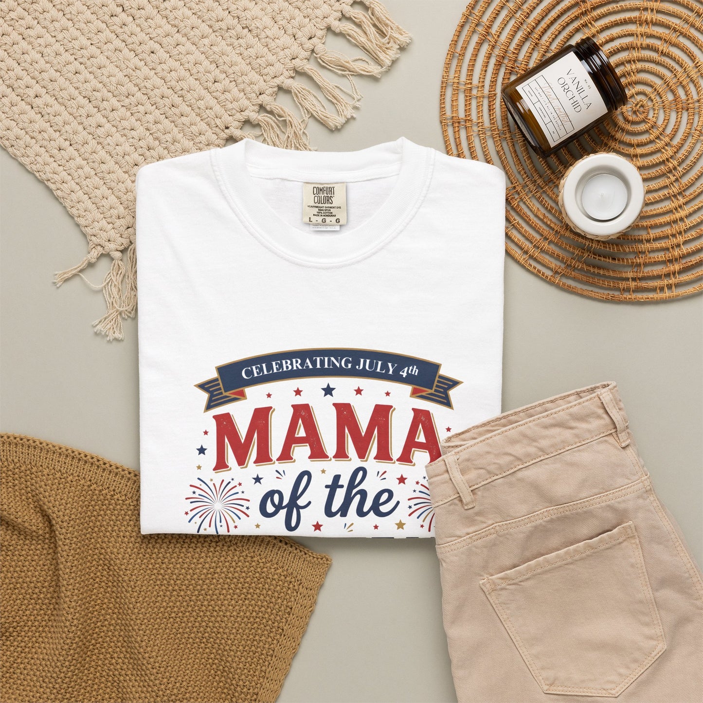 Mama of the Crew T-Shirt — Patriotic 4th of July Tee, Independence Day Shirt