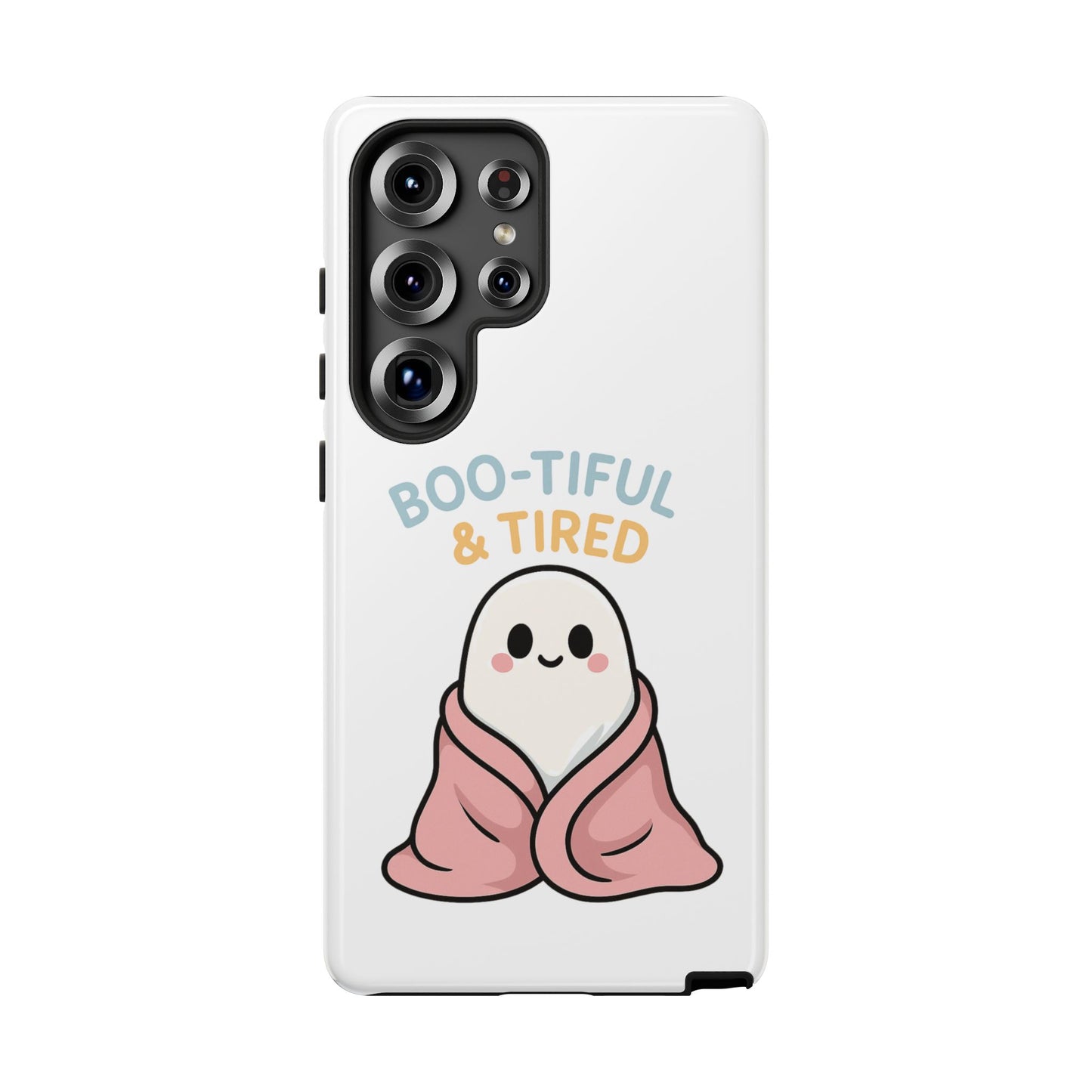 Boo-tiful & Tired Phone Case, Halloween-Themed Design