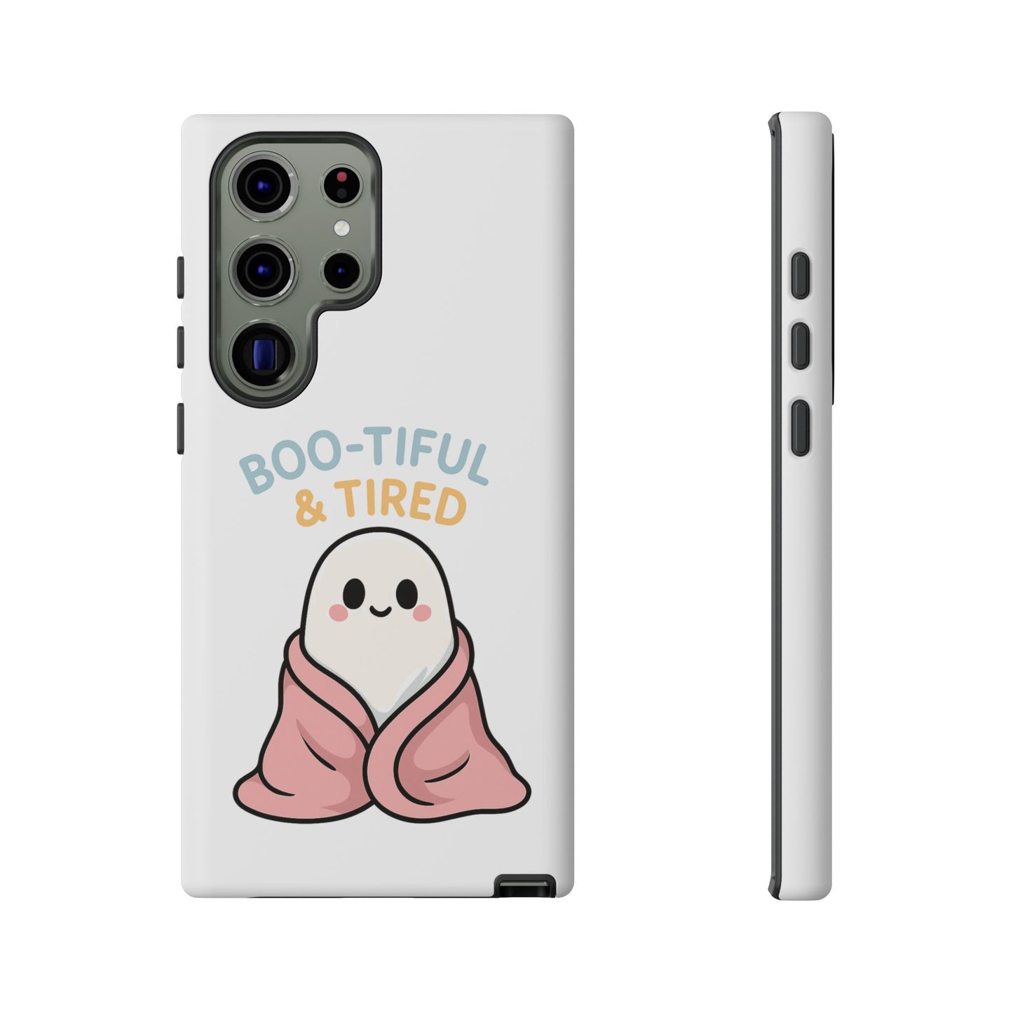 Boo-tiful & Tired Phone Case, Halloween-Themed Design