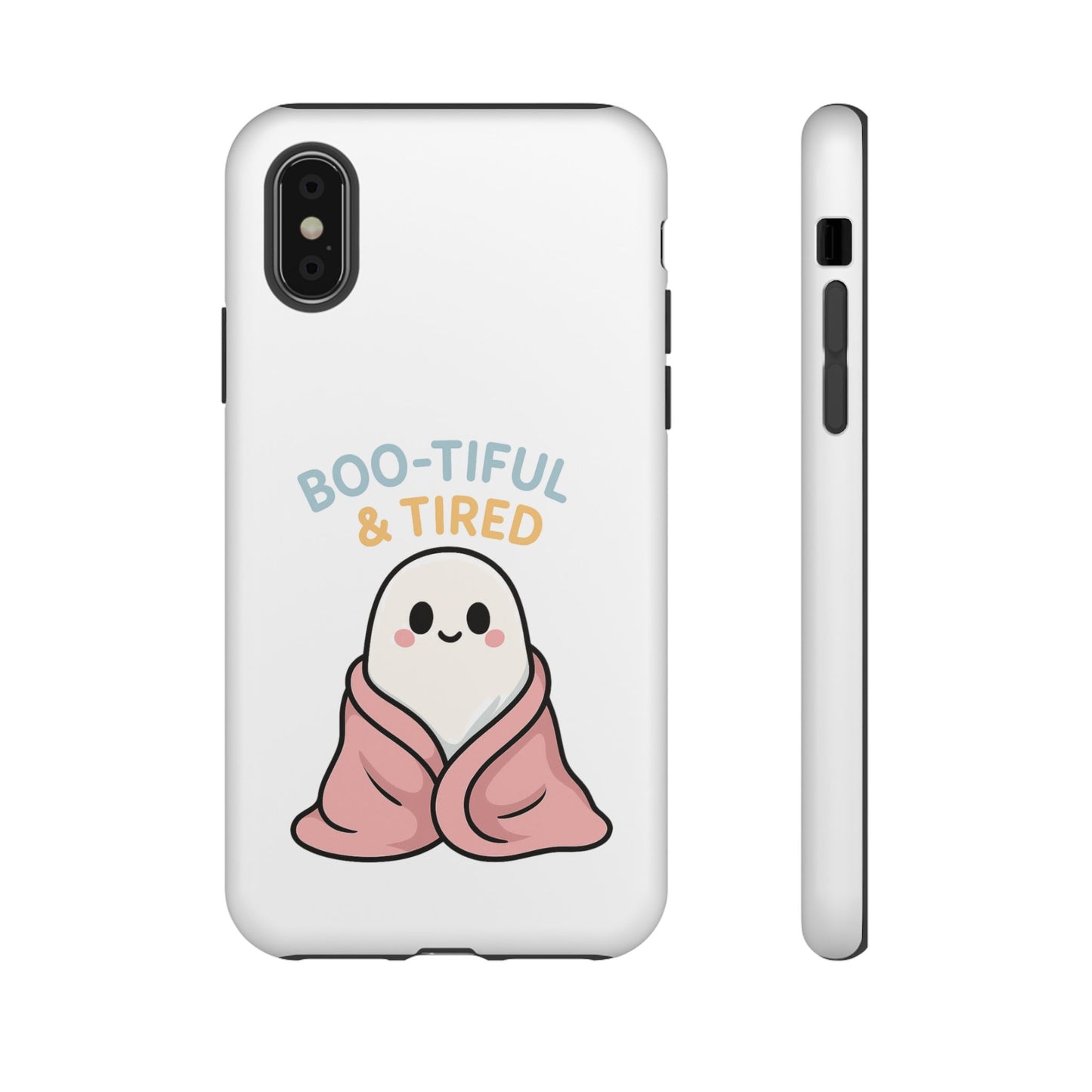 Boo-tiful & Tired Phone Case, Halloween-Themed Design
