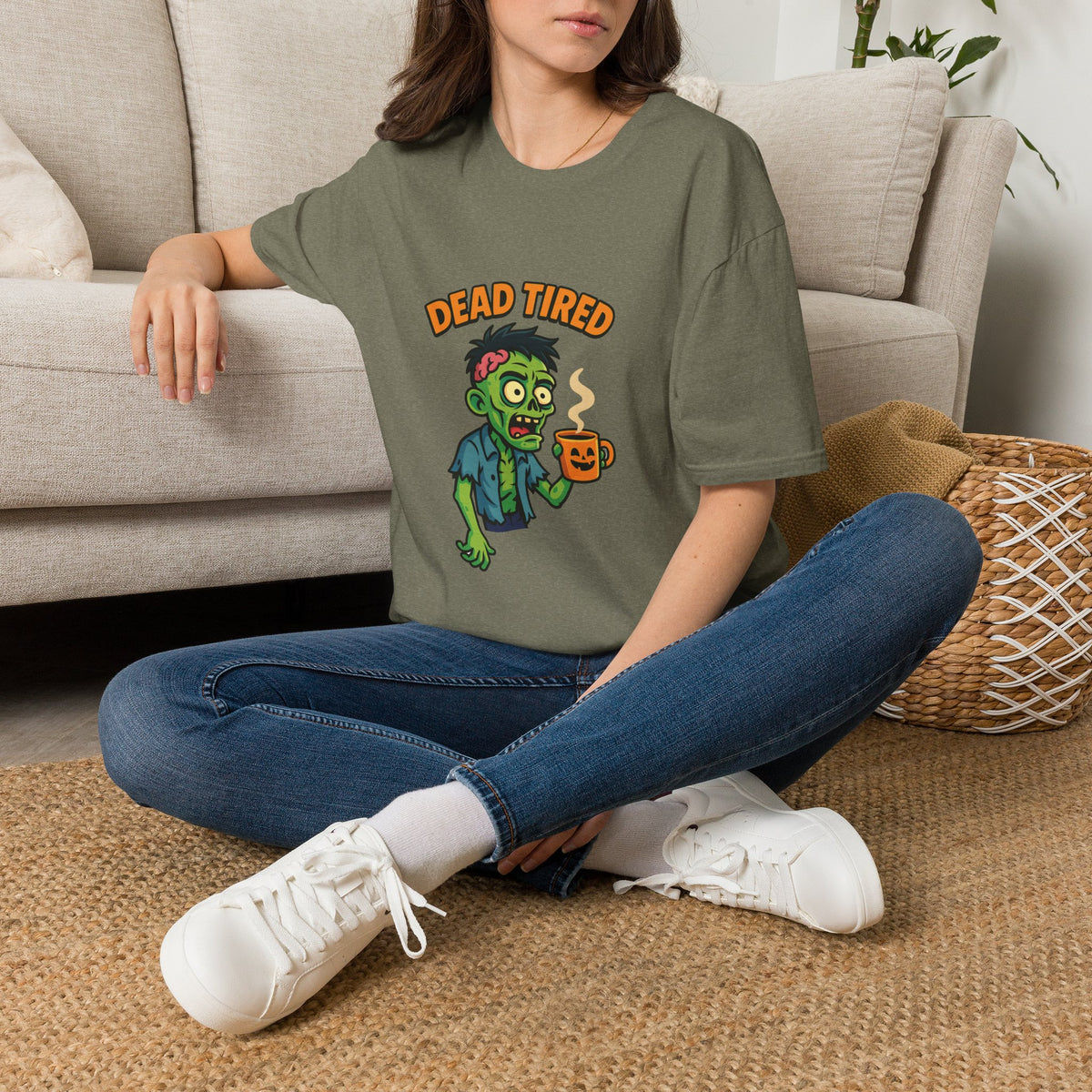 Dead Tired Zombie T-Shirt, Gifts for Halloween