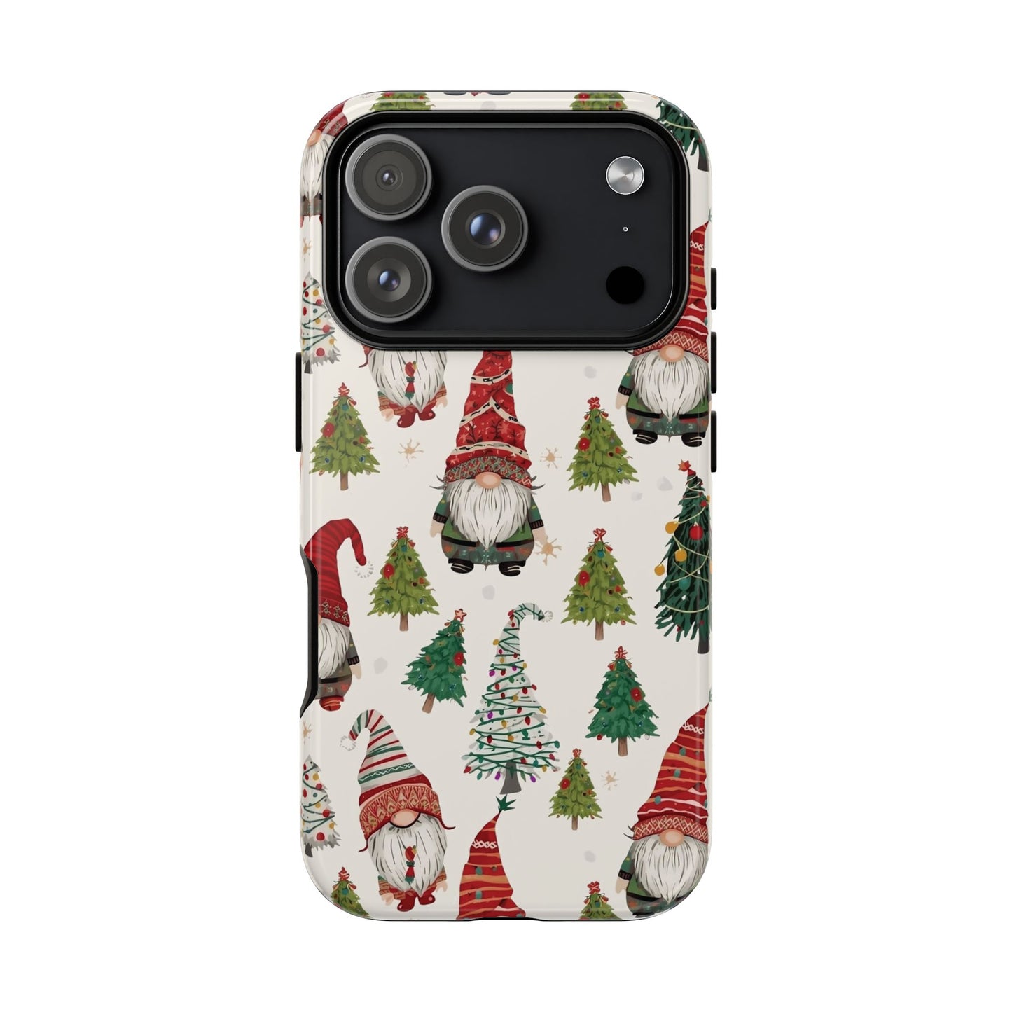Christmas Gnome Phone Case, Dual Layer Phone Case for Iphone 17, 16, 15, 14, 13, 12, 11 & Samsung