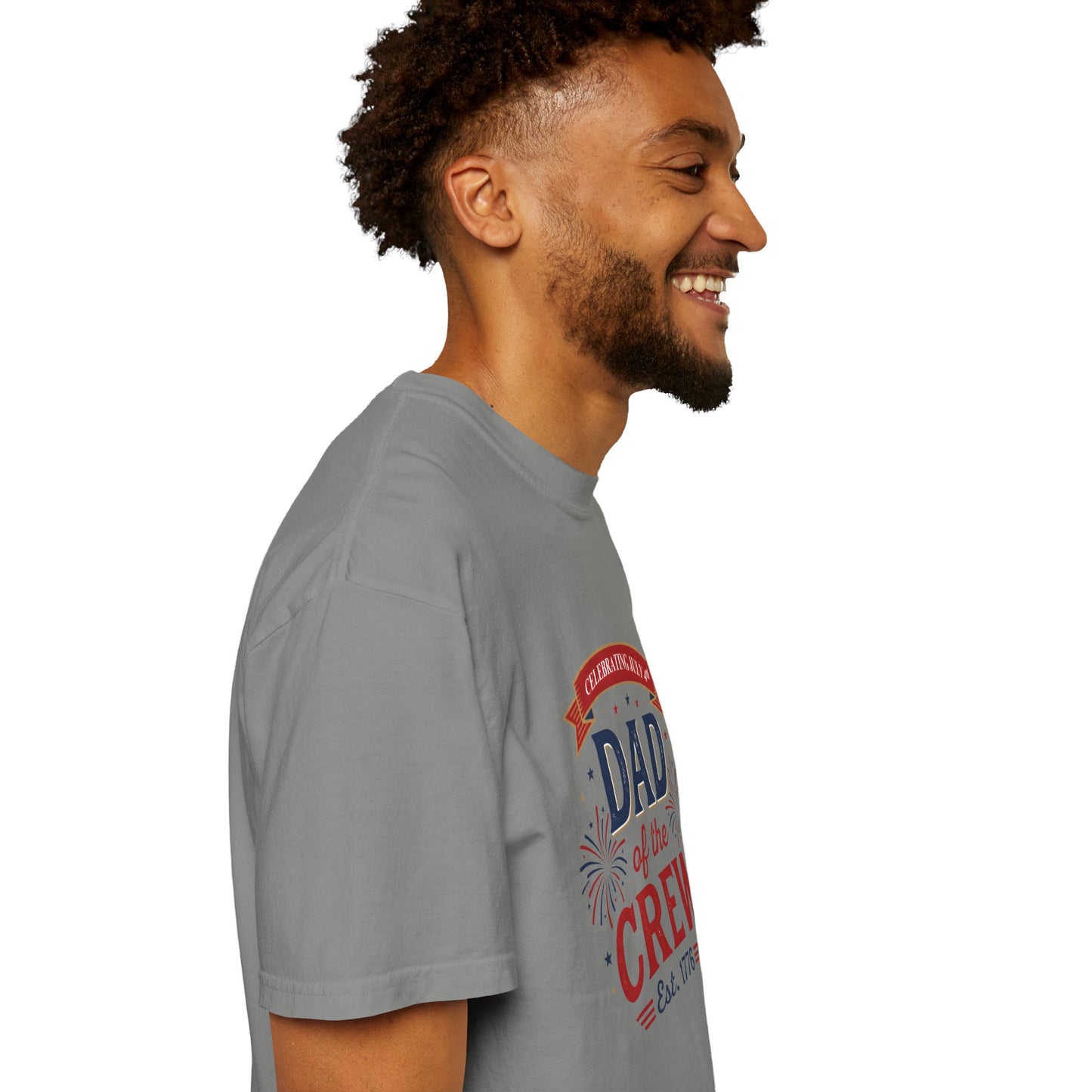 Dad of the Crew T-Shirt — Patriotic 4th of July Tee, Independence Day Shirt