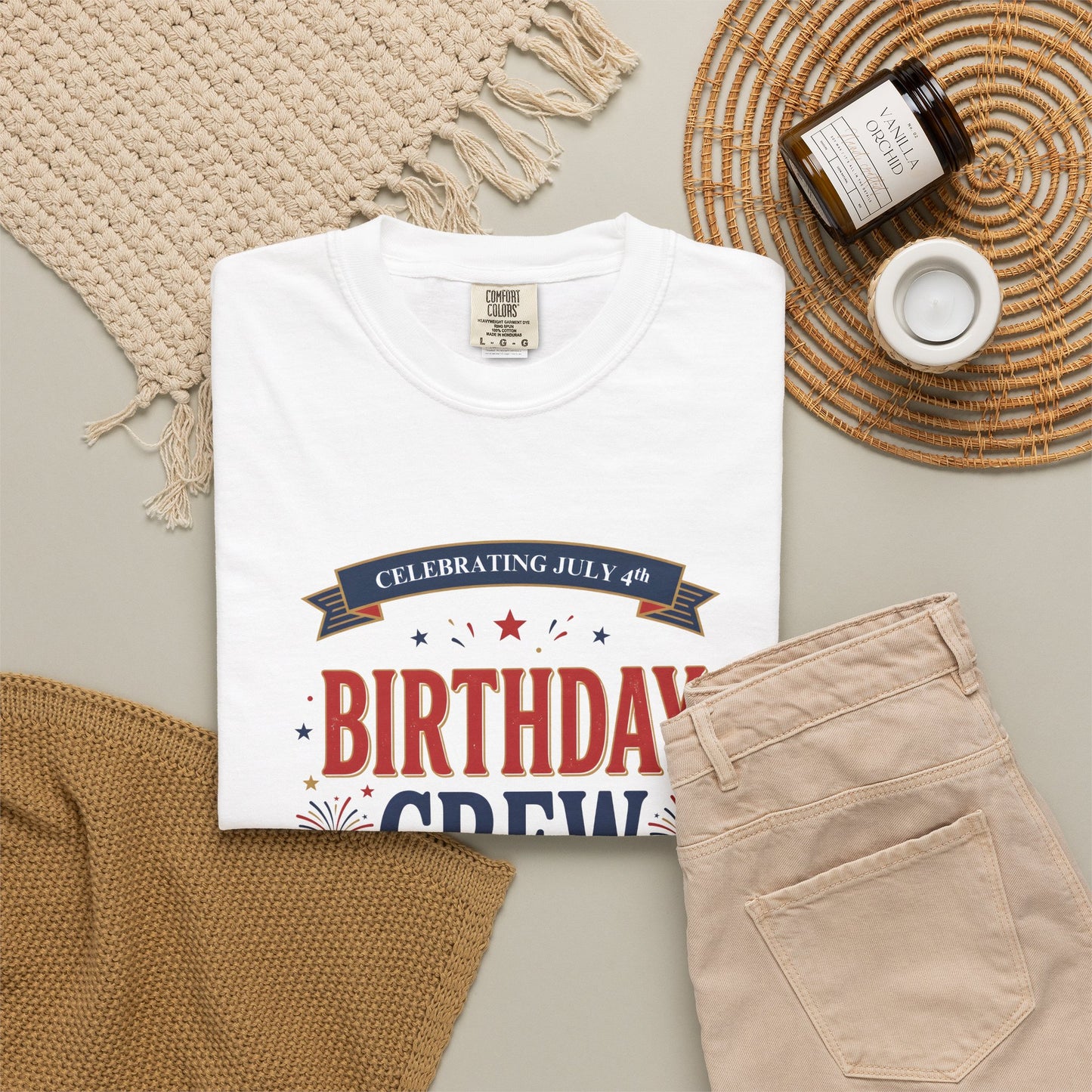 Birthday Crew T-Shirt — Patriotic Celebration Tee, 4th of July Shirt, Independence Day Gift
