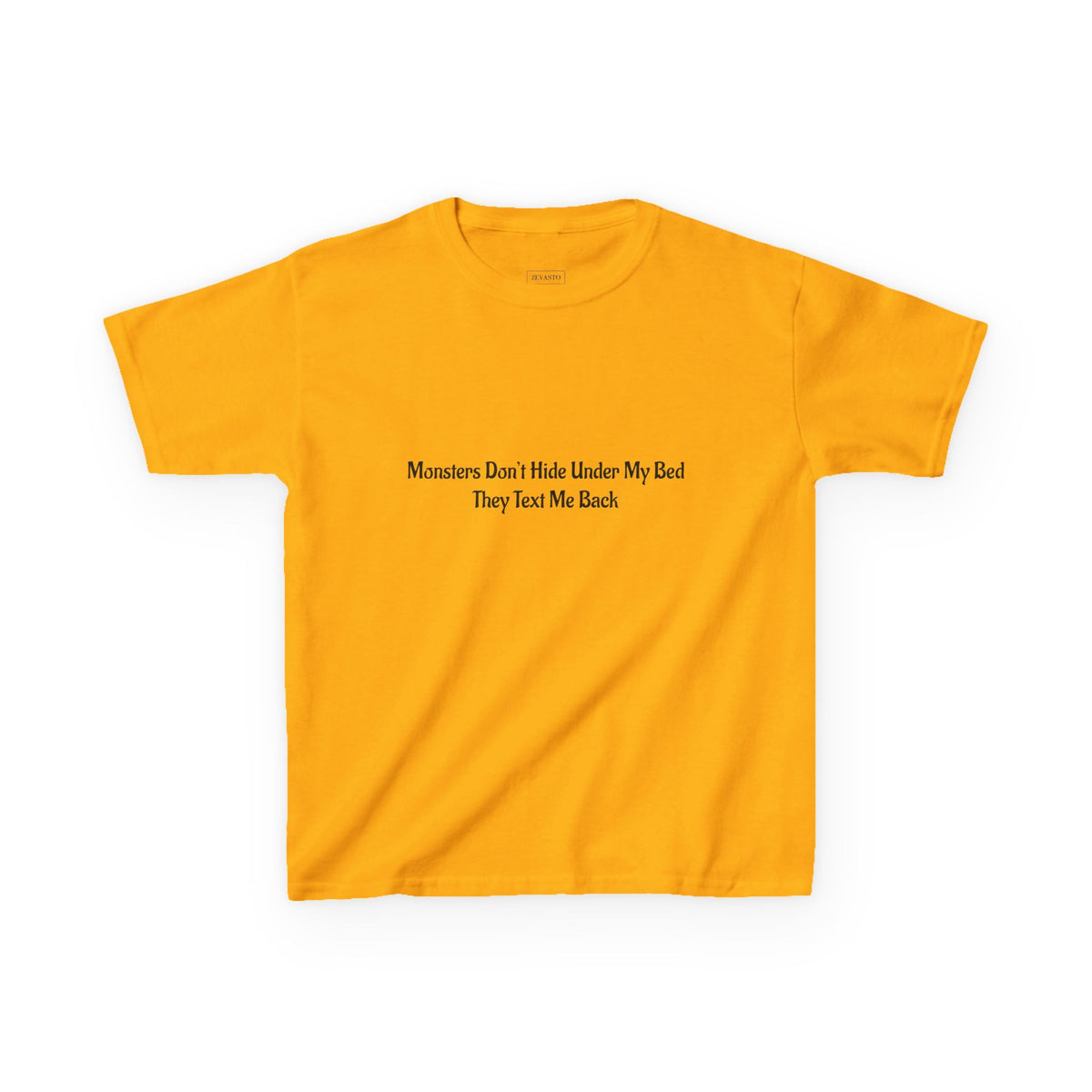 Funny Kids Monster Tee, Kids Heavy Cotton Shirt, Halloween T-Shirt