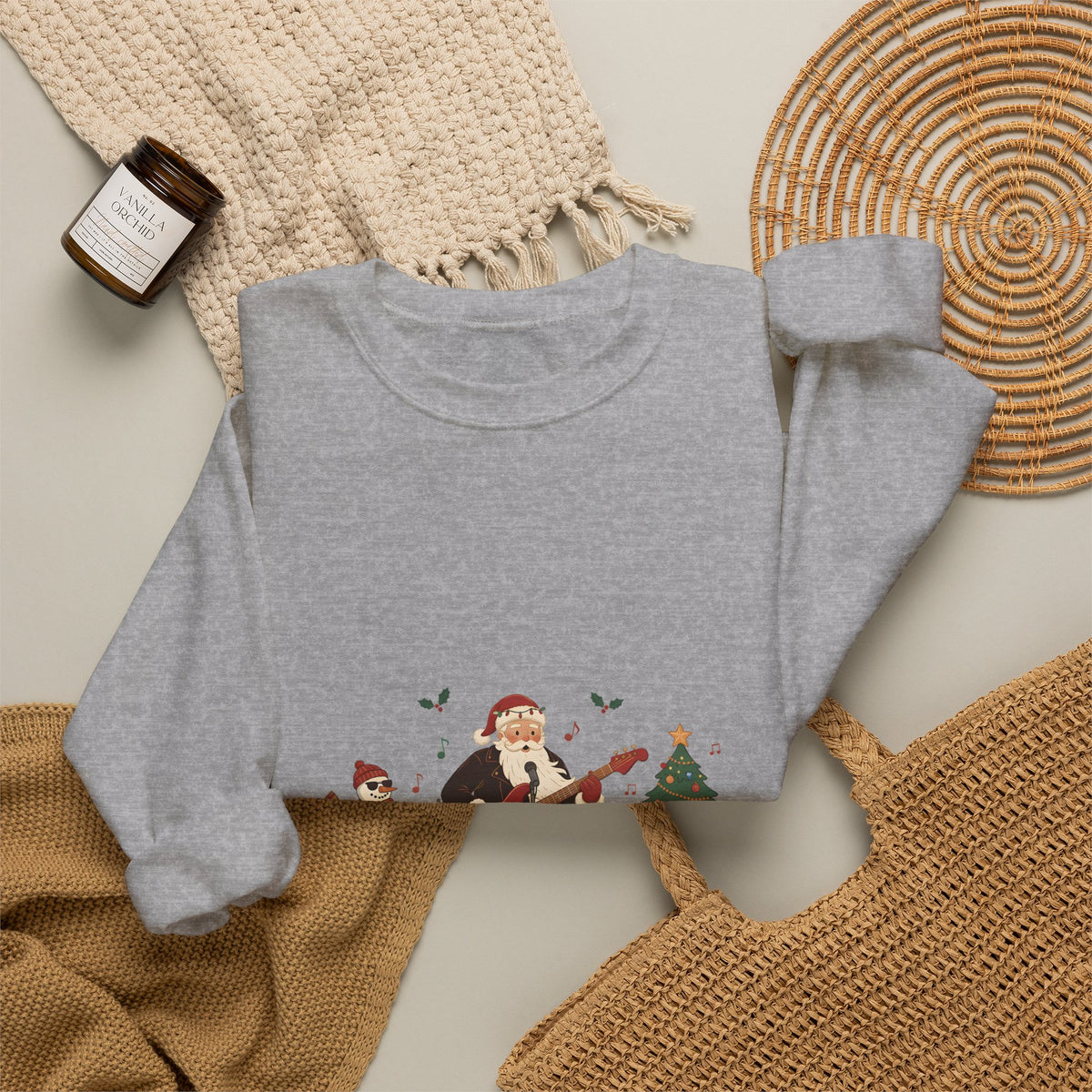 Funny Christmas Sweatshirt – "The Jingle Rockers" Holiday Band Crewneck