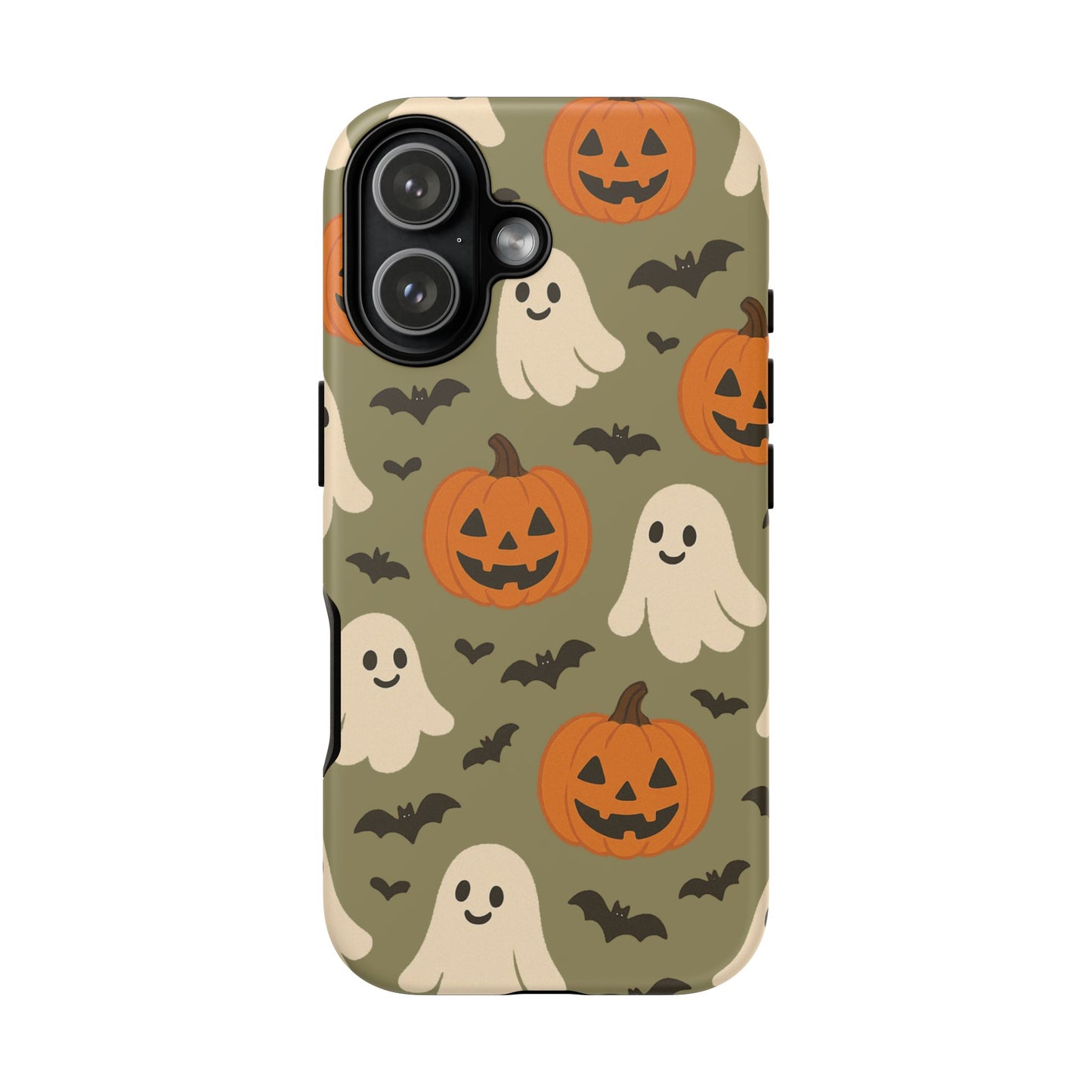 Halloween Phone Case with Ghosts and Pumpkins, Cute Fall Phone Cover, Spooky Season Accessory, Halloween Gift