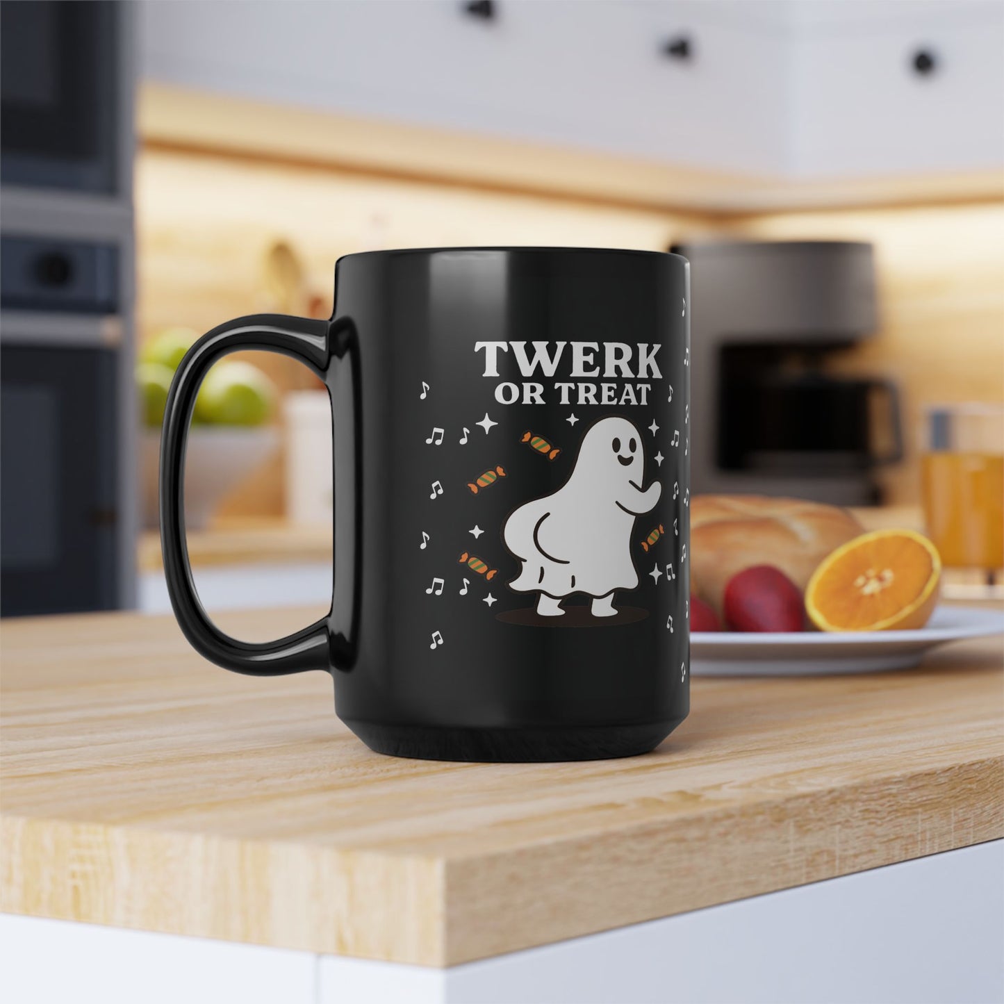 Halloween Twerk or Treat Mug, Funny Ghost Coffee Cup, Spooky Mug, Unique Halloween Decor