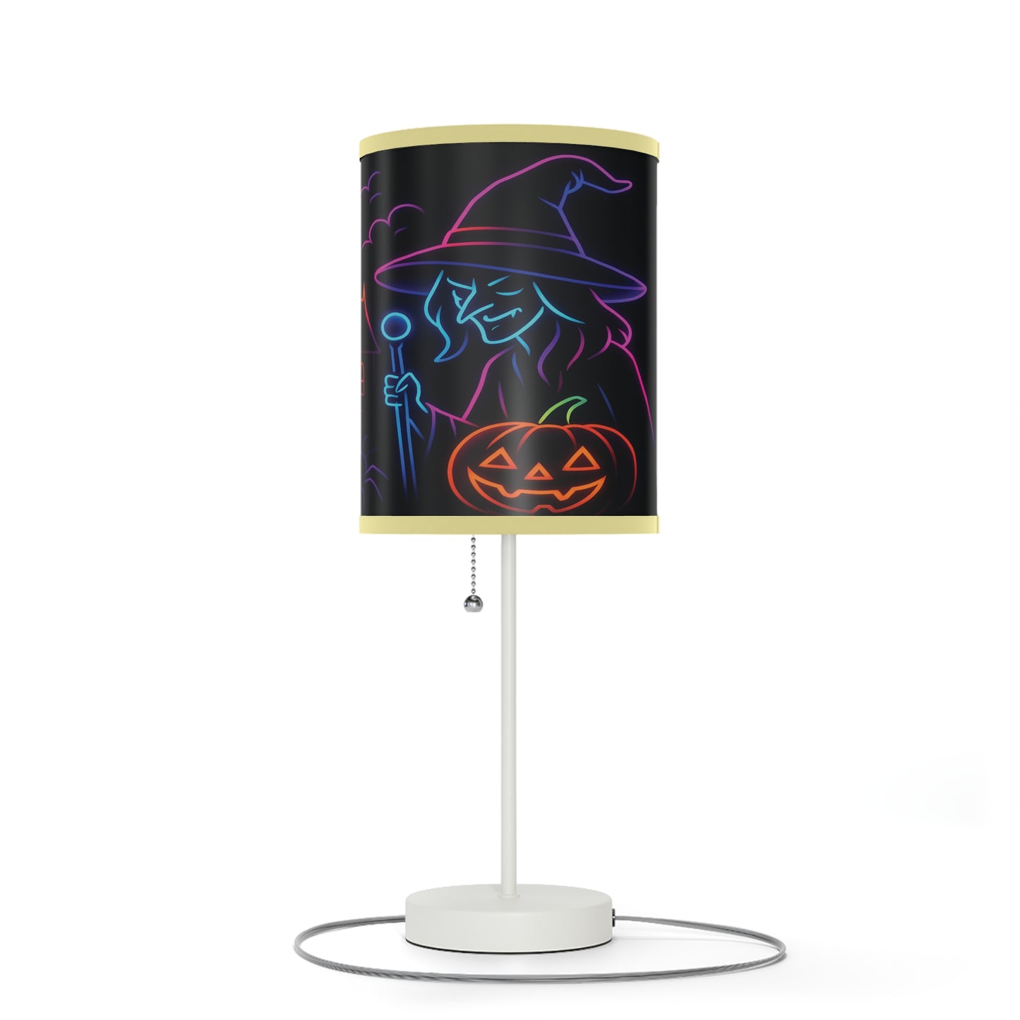 Halloween Themed Table Lamp, Ghosts & Pumpkins Design