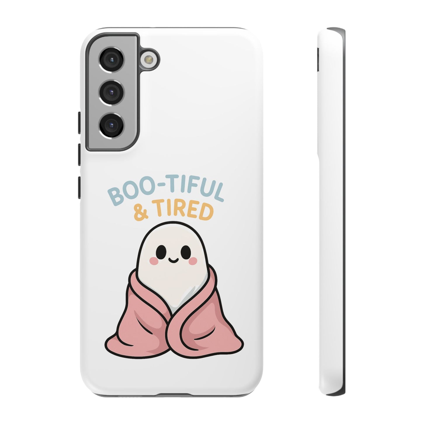 Boo-tiful & Tired Phone Case, Halloween-Themed Design