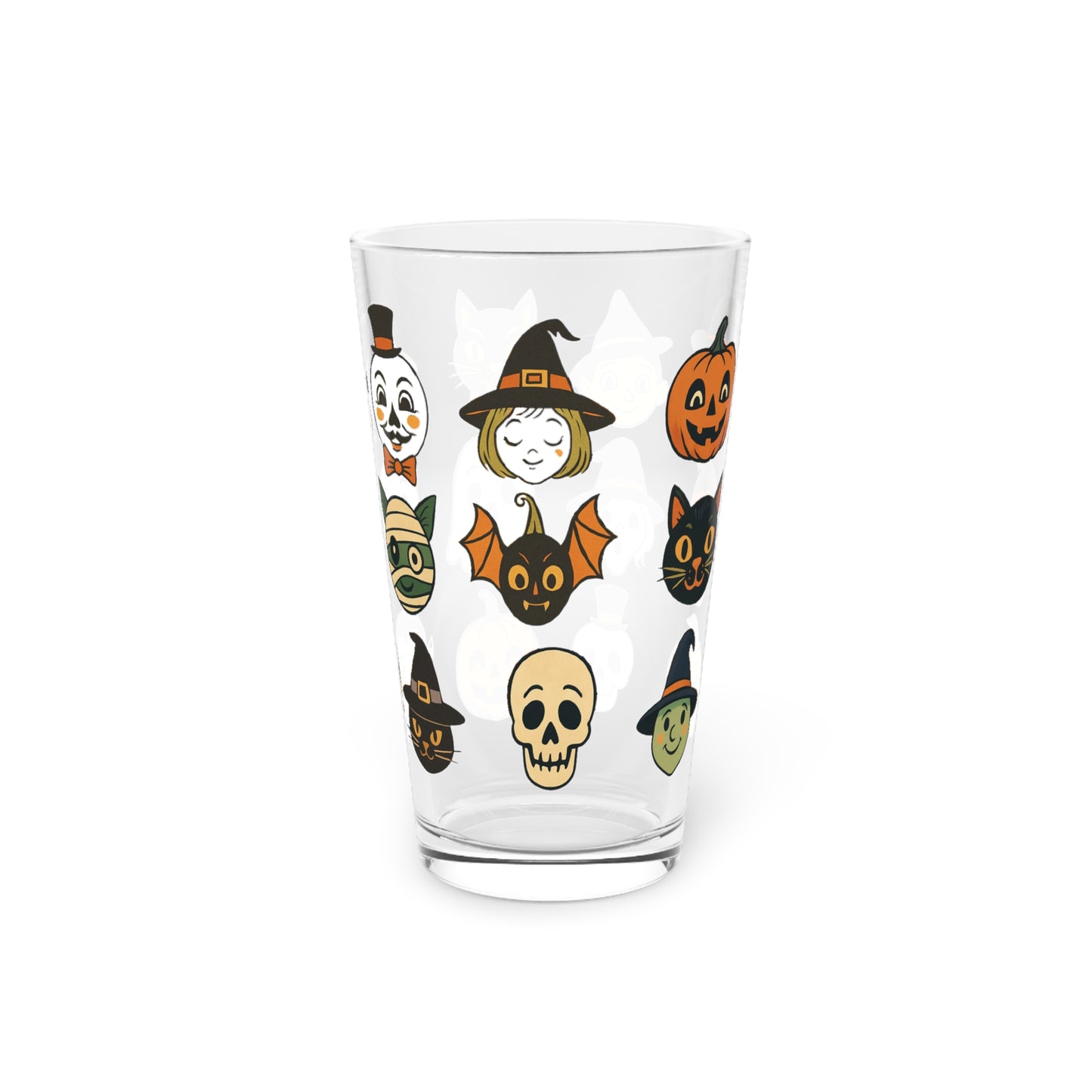 Halloween Pint Glass, Spooky Drinkware for Parties
