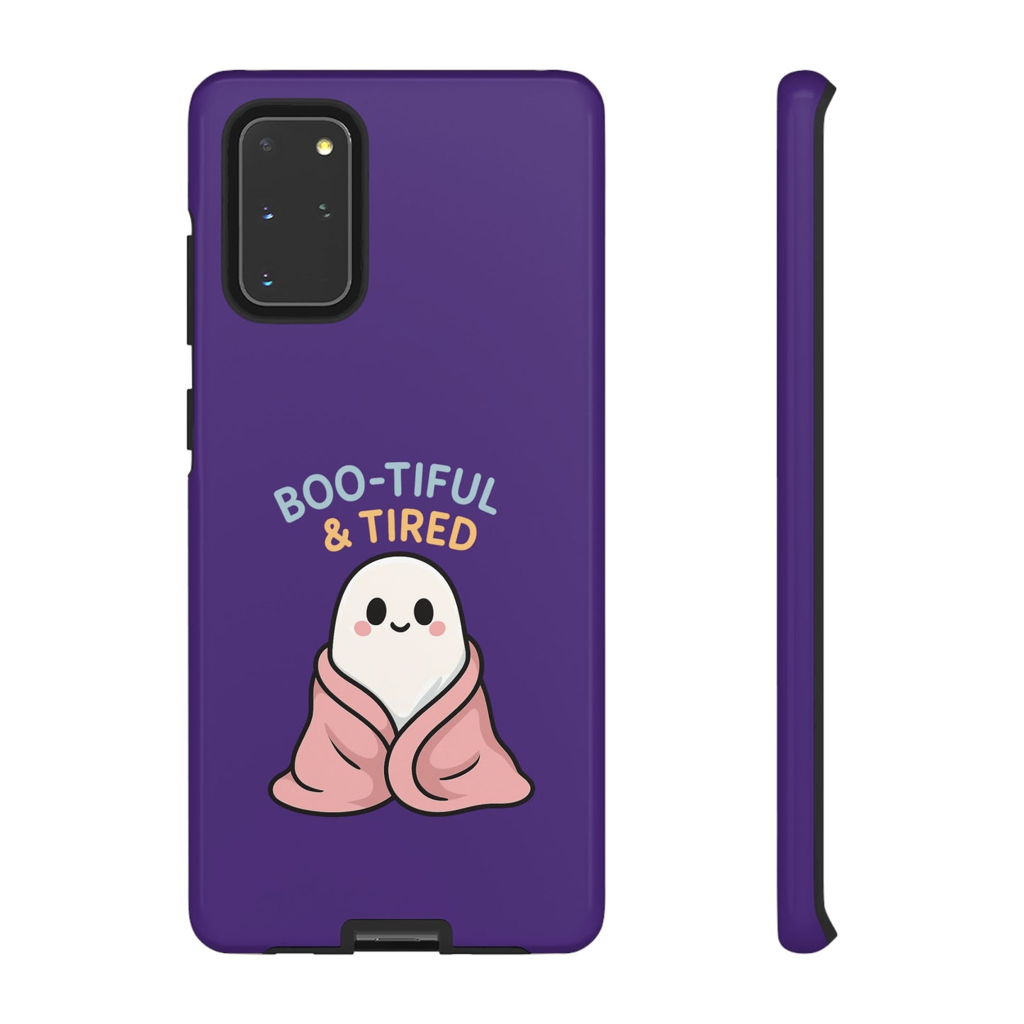 Boo-Tiful & Tired Phone Case, Halloween-Themed Design