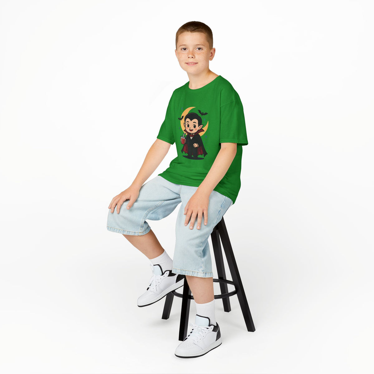 Kids Halloween T-Shirt, Cute Vampire Shirt, Halloween Costume Tee, Trick or Treat Shirt, Spooky Season Apparel