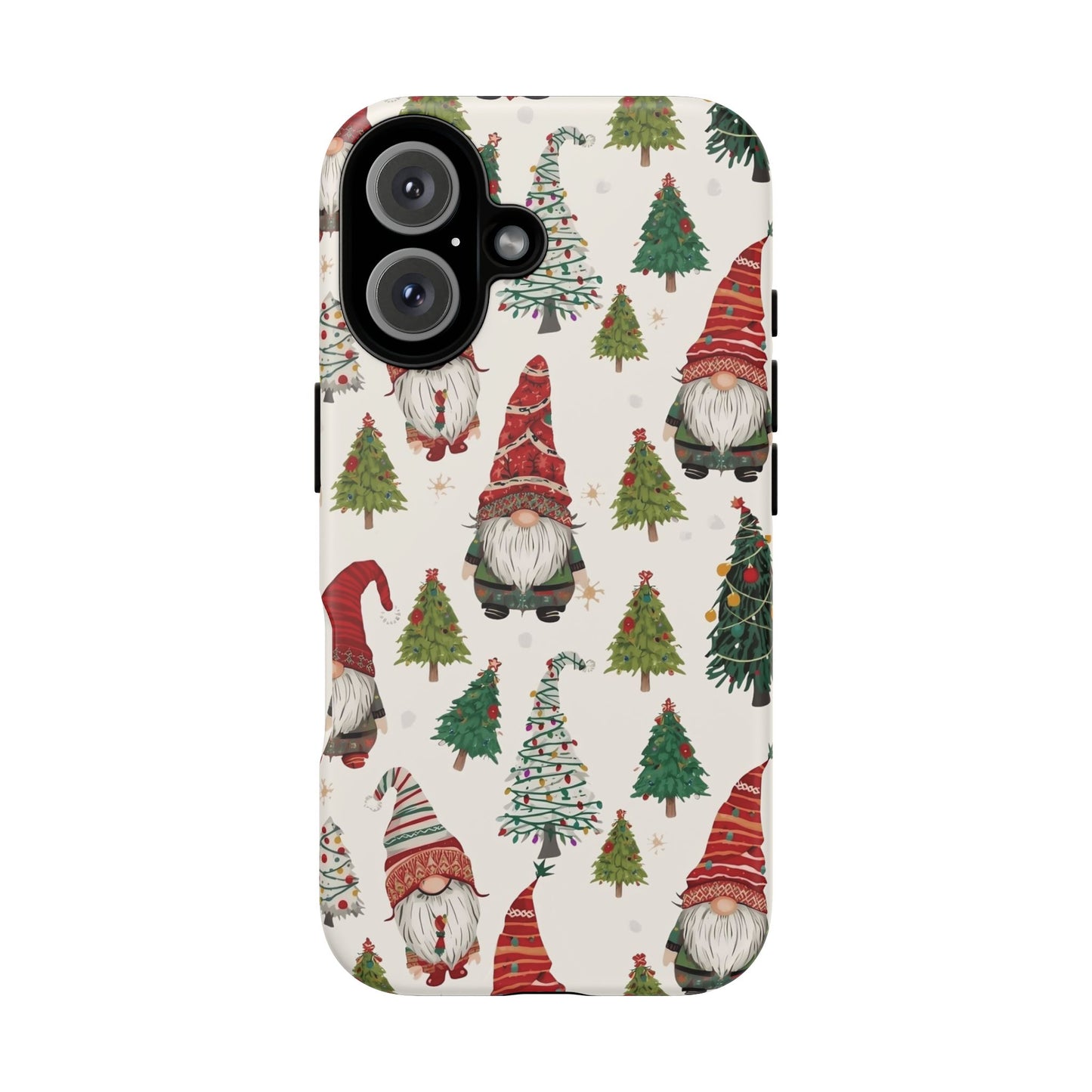Christmas Gnome Phone Case, Dual Layer Phone Case for Iphone 17, 16, 15, 14, 13, 12, 11 & Samsung