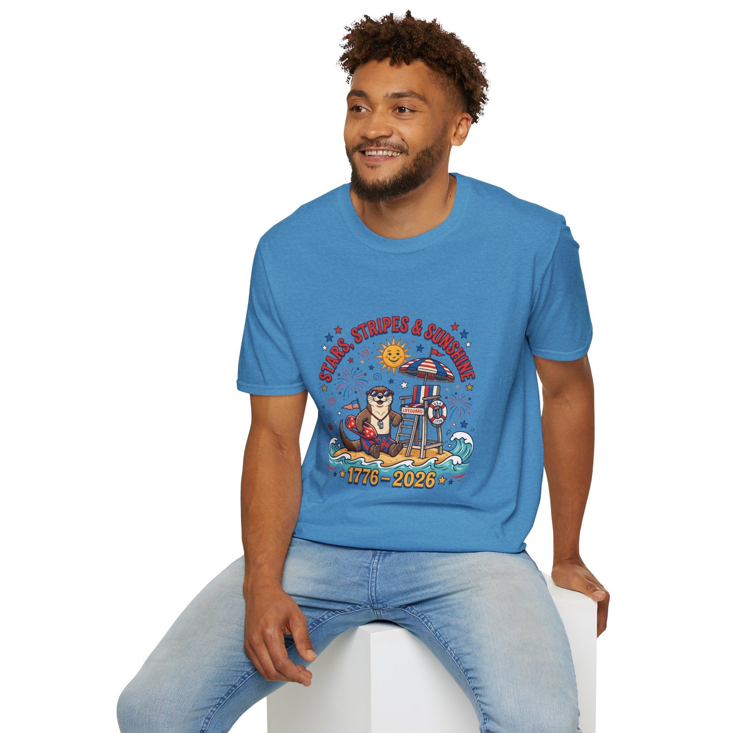Stars, Stripes & Sunshine T-Shirt — Patriotic 1776–2026 Summer Tee, 4th of July Shirt