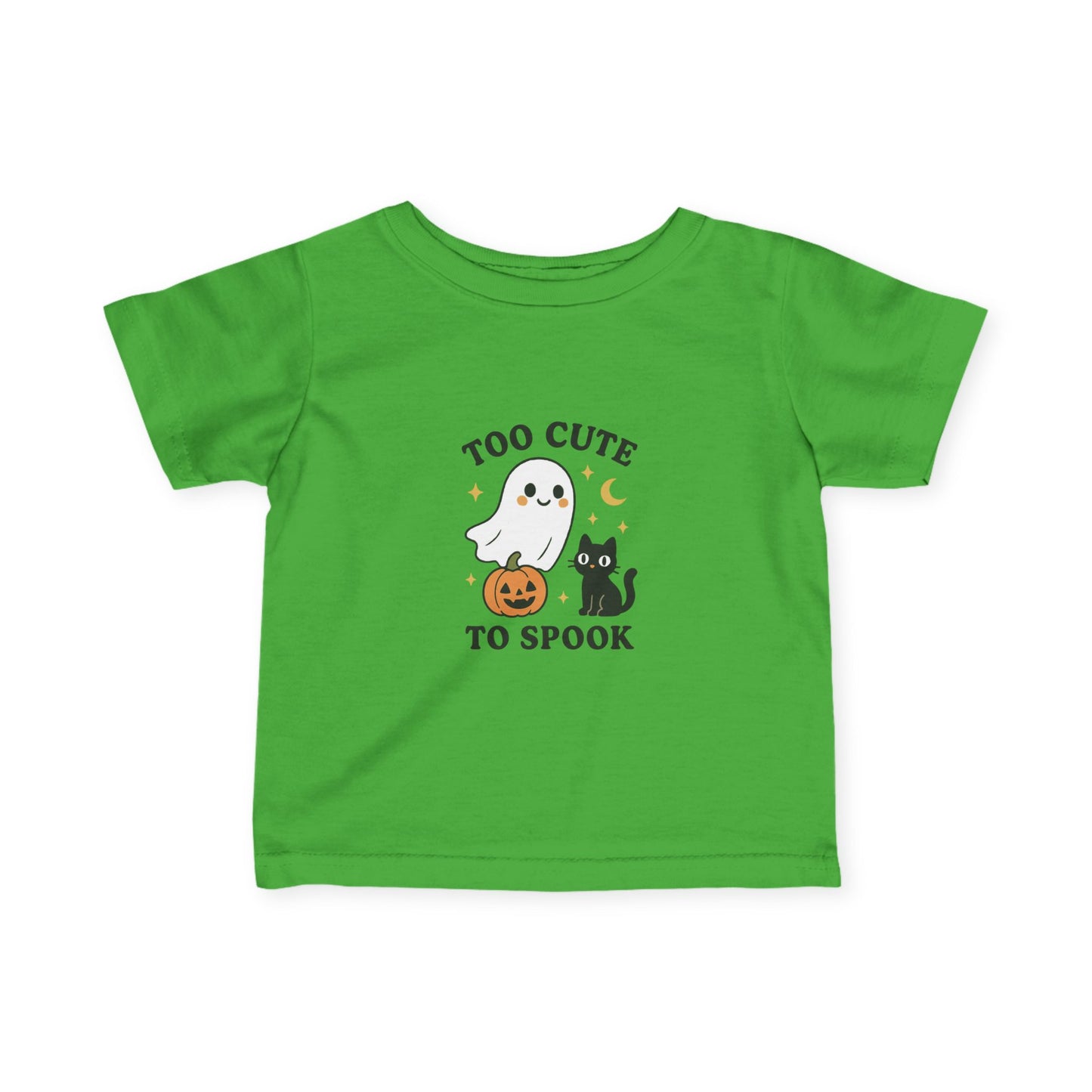 Infant Halloween Tee, Too Cute to Spook Tee, Baby Ghost T-Shirt