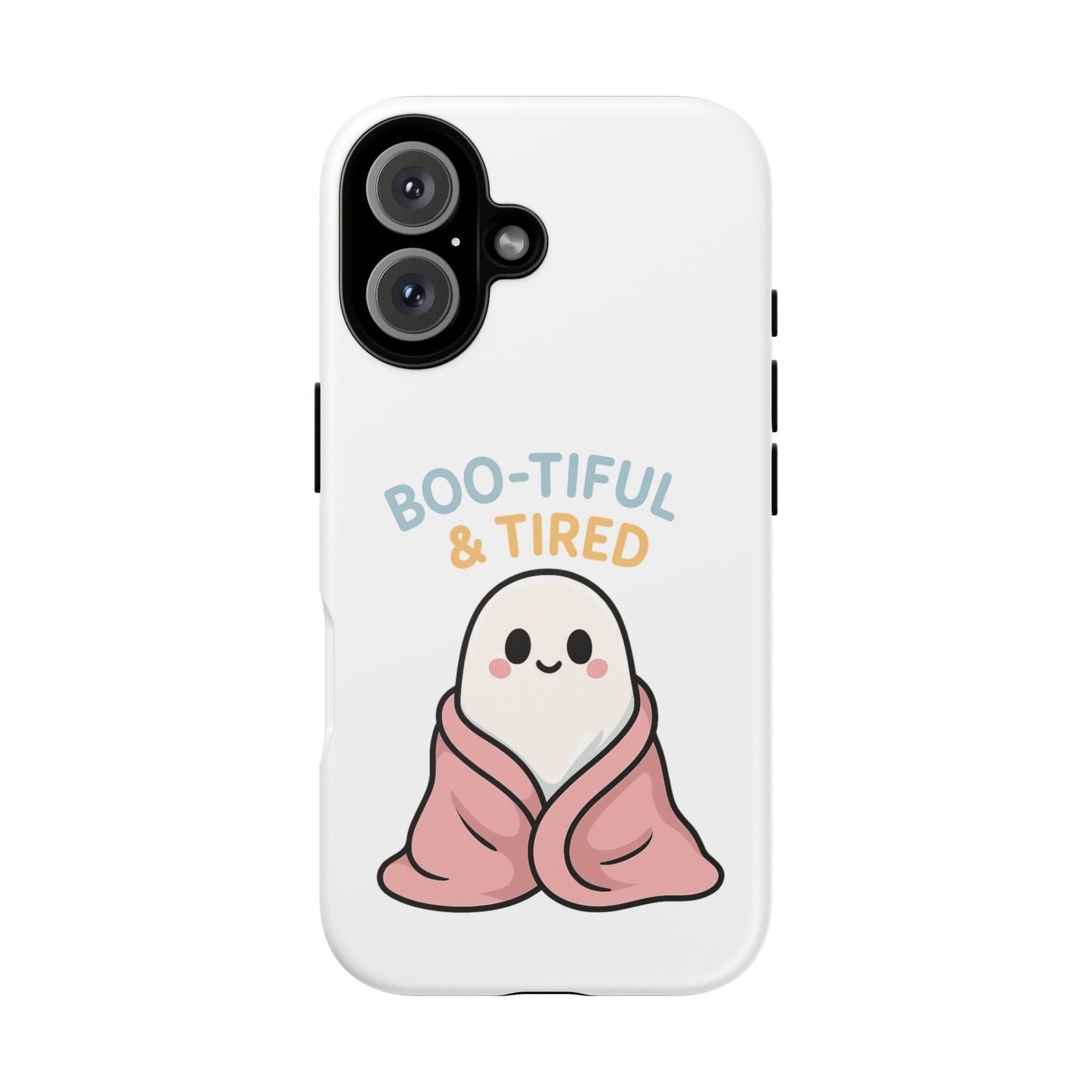 Boo-tiful & Tired Phone Case, Halloween-Themed Design