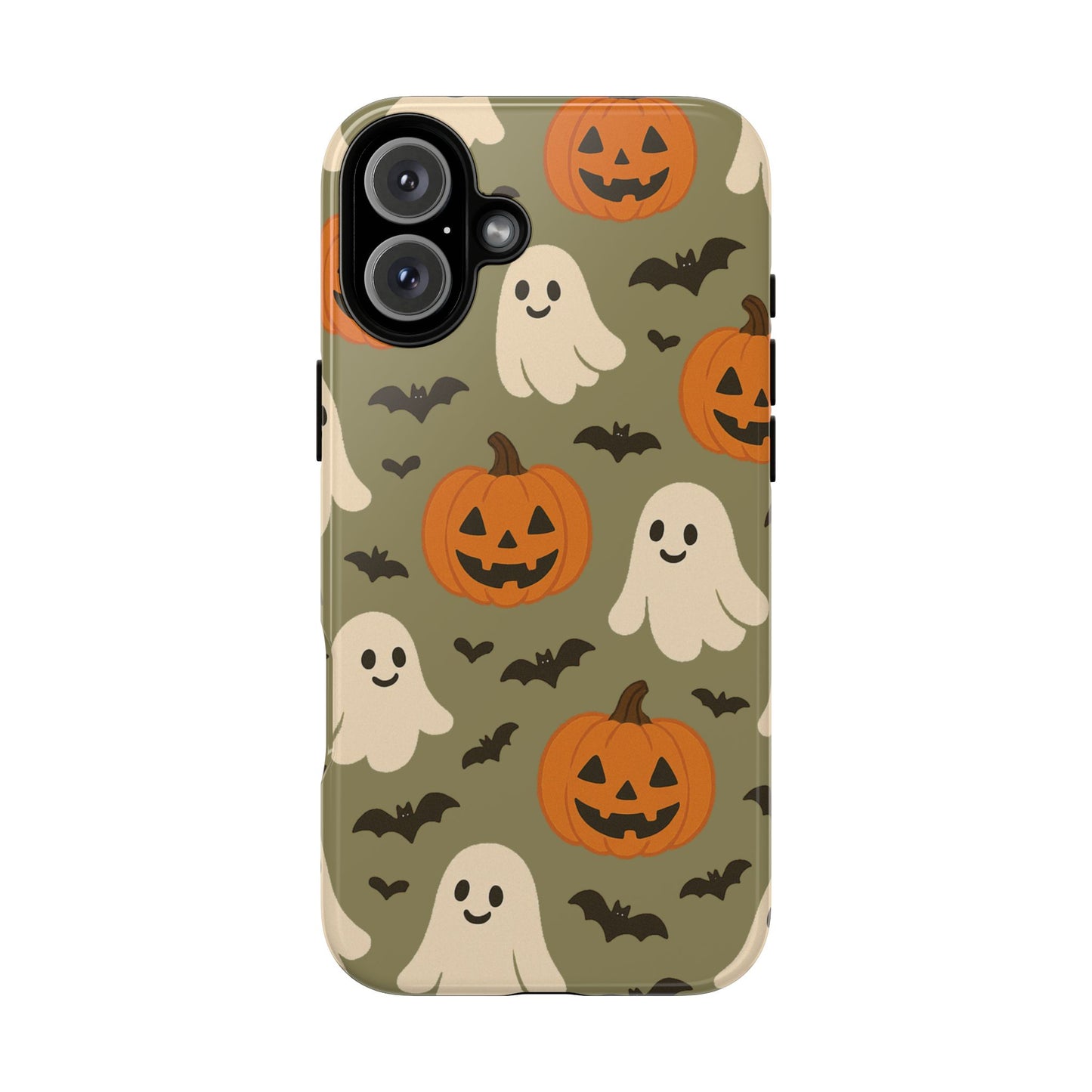 Halloween Phone Case with Ghosts and Pumpkins, Cute Fall Phone Cover, Spooky Season Accessory, Halloween Gift