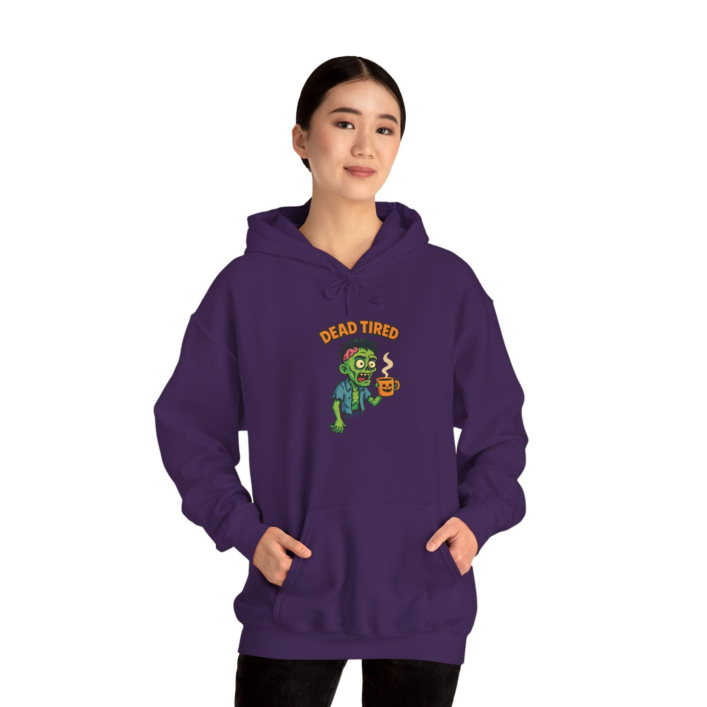 Zombie Themed Unisex Hoodie, Cozy Halloween Sweatshirt, Spooky Season Apparel