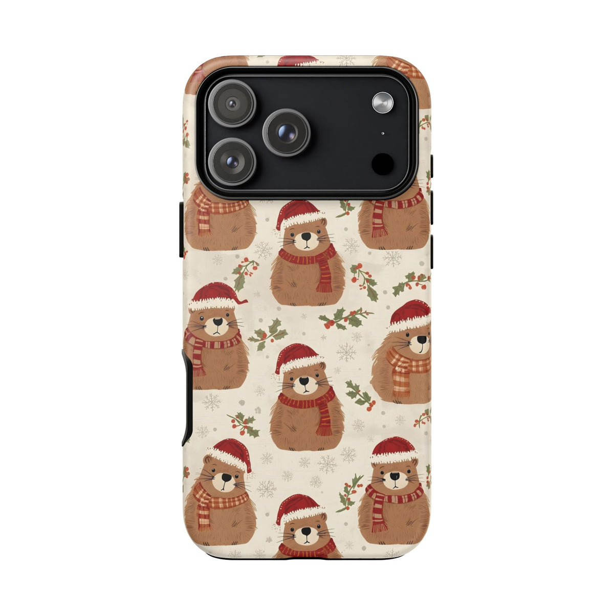 Christmas Phone Case, Cute Capybara Phone Case for Iphone & Samsung