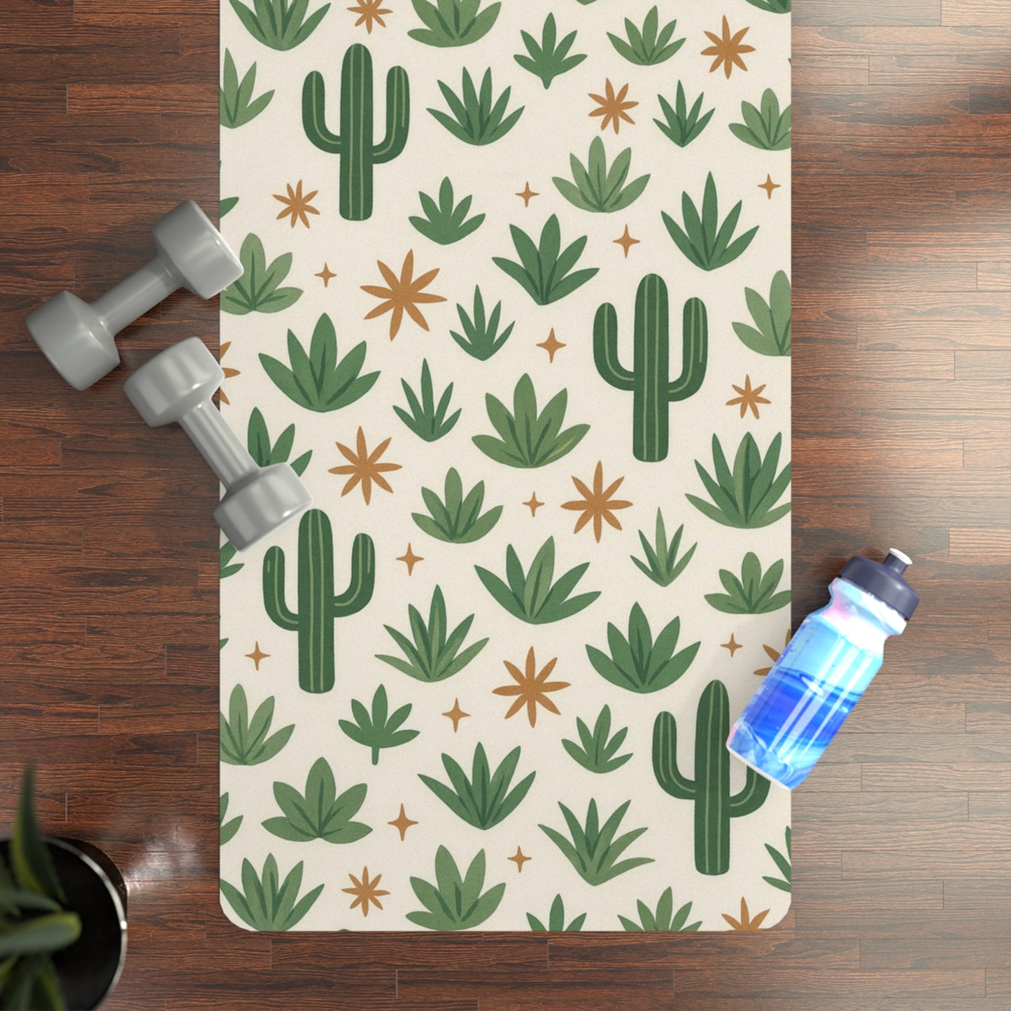 Cactus Rubber Yoga Mat - Eco-Friendly Exercise Mat, Yoga Accessories