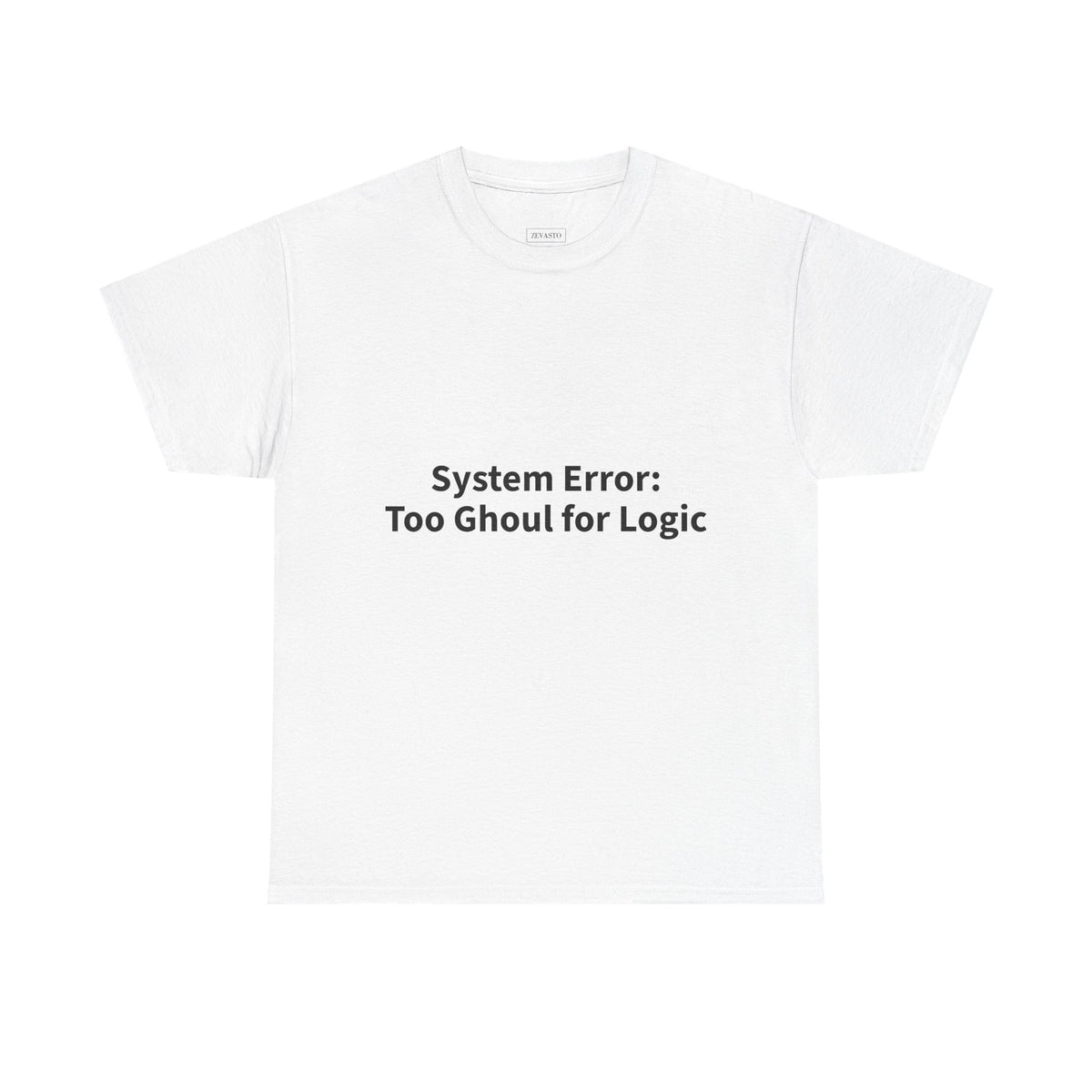 System Error Tee - Unisex Heavy Cotton Shirt, Perfect for Halloween, Geeky Fun