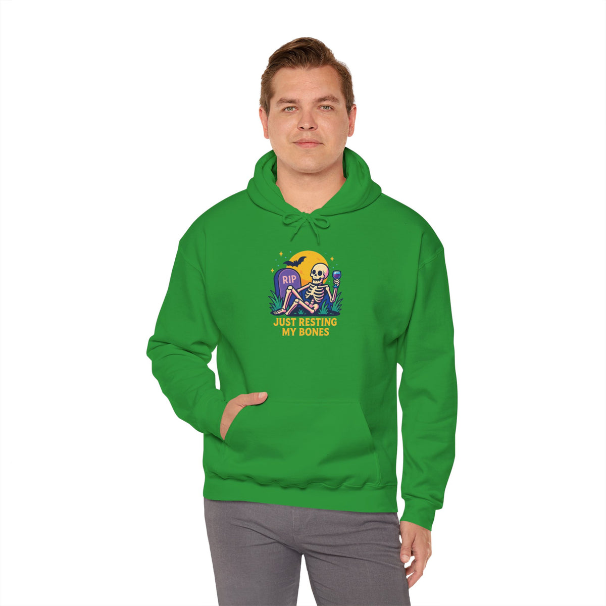 Halloween Skeleton Hoodie, Cozy Unisex Sweatshirt