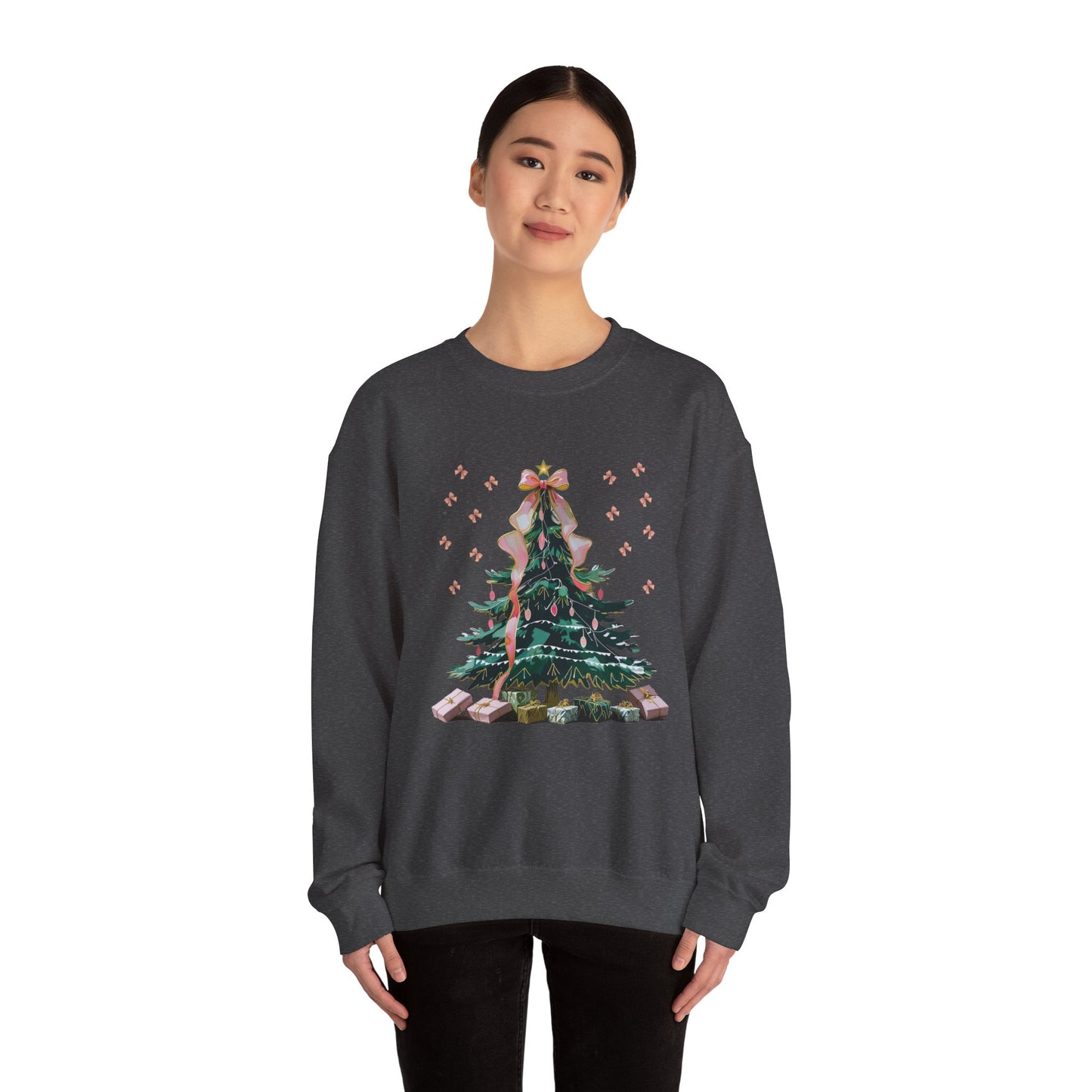 Christmas Tree Sweatshirt | Cozy Holiday Sweatshirt, Unisex Crewneck, Festive Apparel