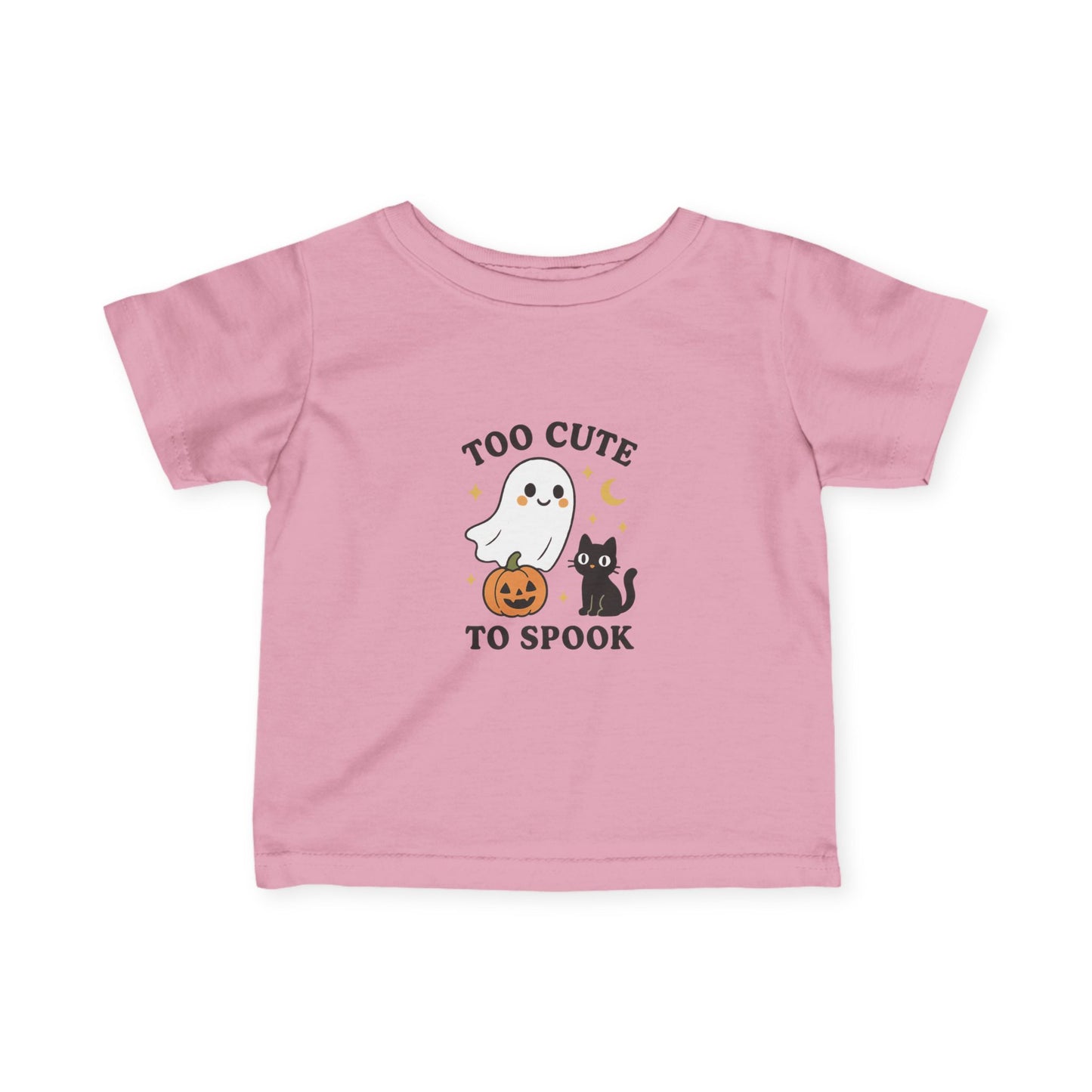 Infant Halloween Tee, Too Cute to Spook Tee, Baby Ghost T-Shirt