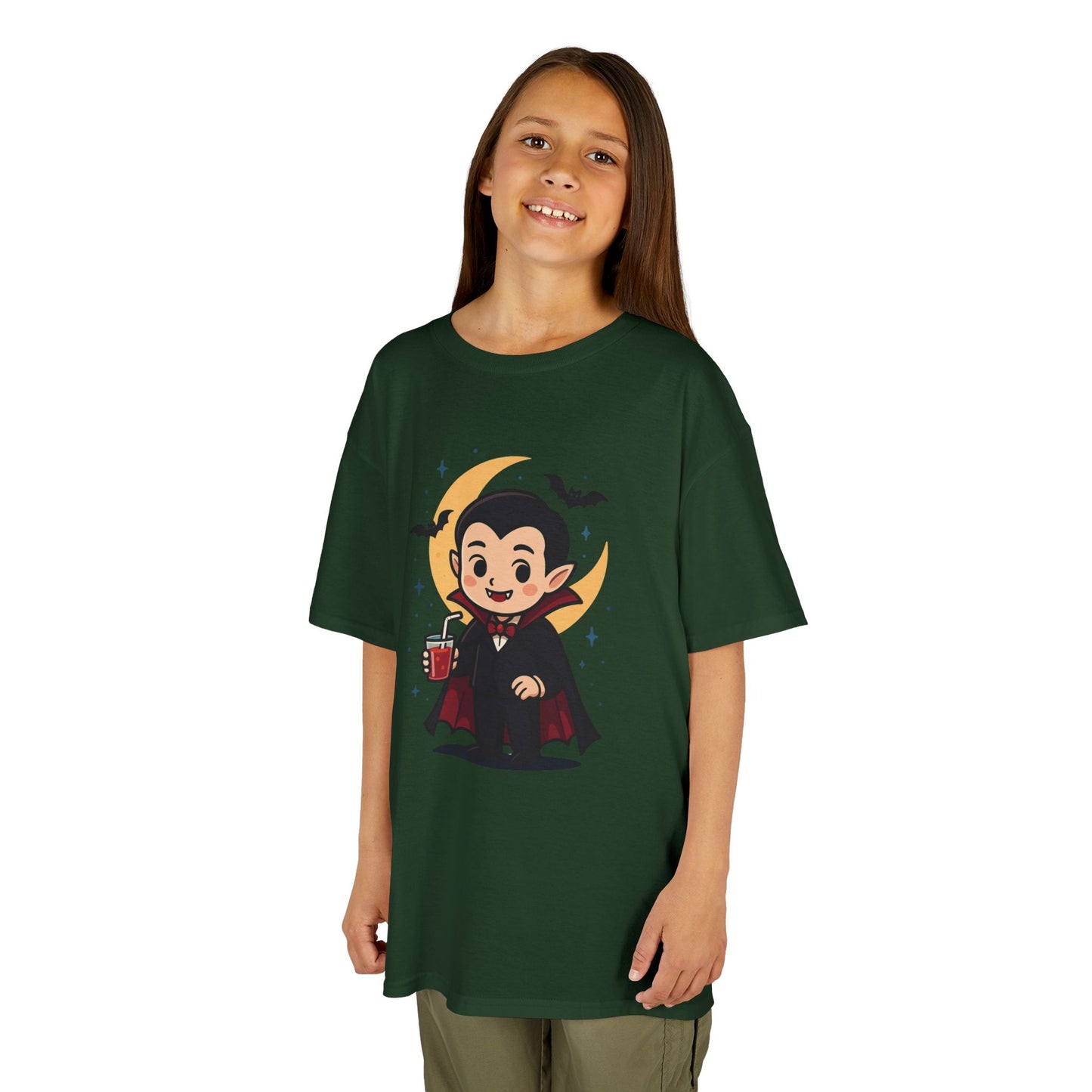 Kids Halloween T-Shirt, Cute Vampire Shirt, Halloween Costume Tee, Trick or Treat Shirt, Spooky Season Apparel