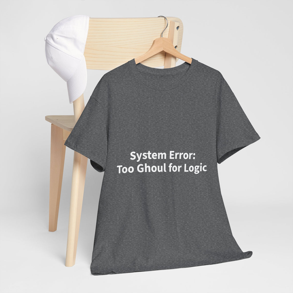 System Error Tee - Unisex Heavy Cotton Shirt, Perfect for Halloween, Geeky Fun