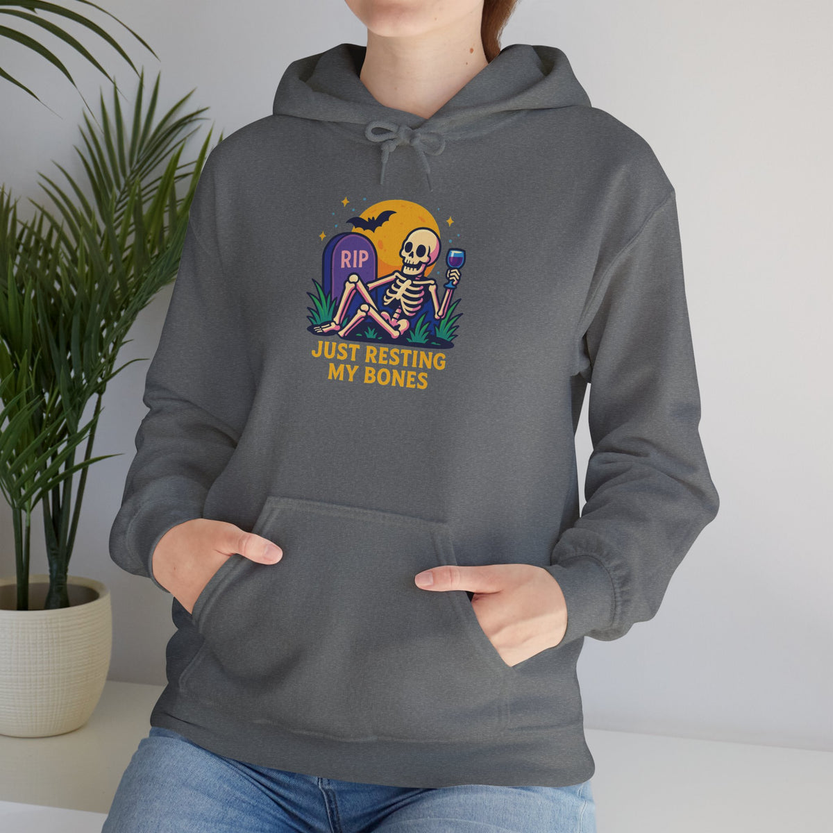 Halloween Skeleton Hoodie, Cozy Unisex Sweatshirt