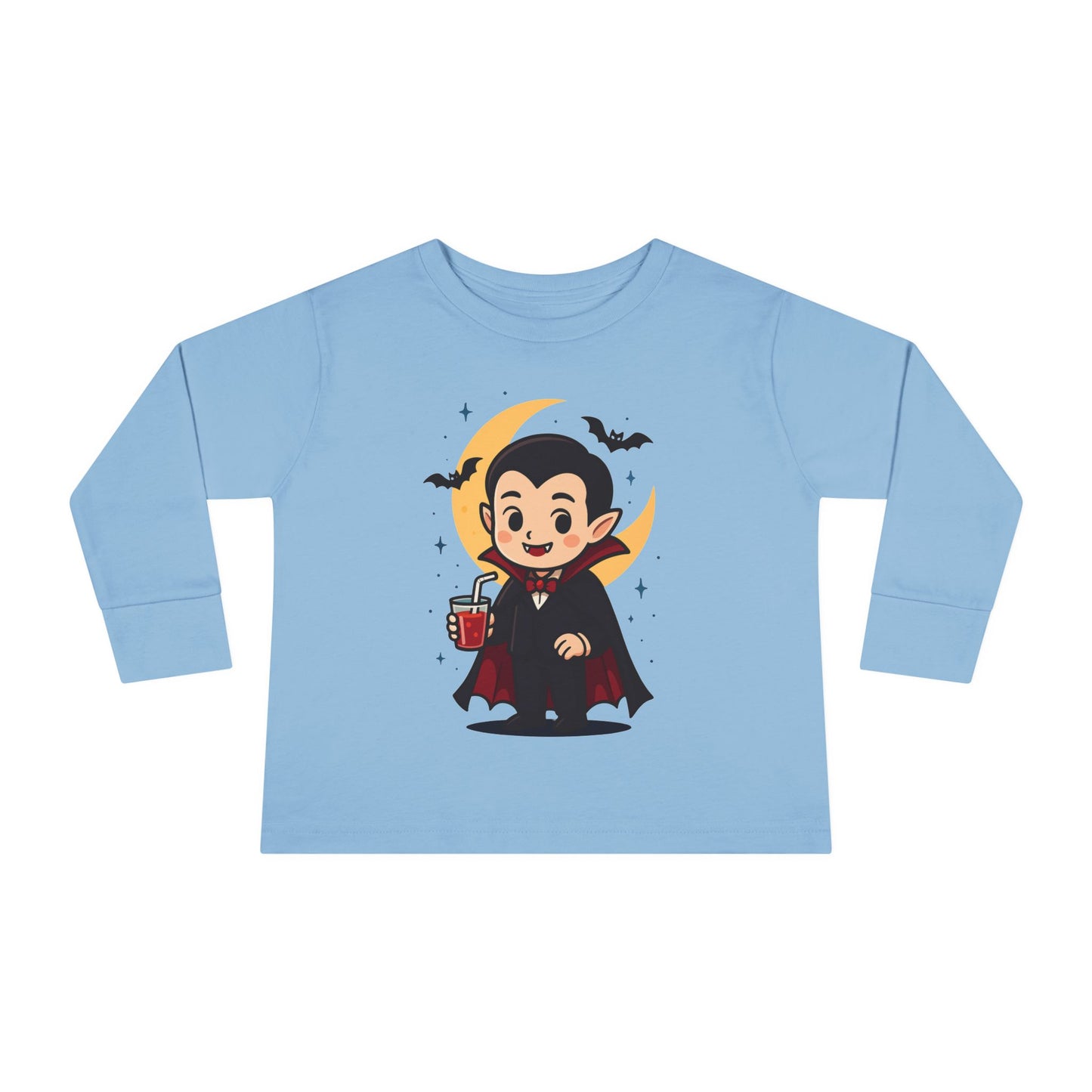 Toddler Halloween Tee, Cute Vampire Long Sleeve Shirt, Spooky Kids Apparel, Halloween Costume Top, Toddler Party Wear