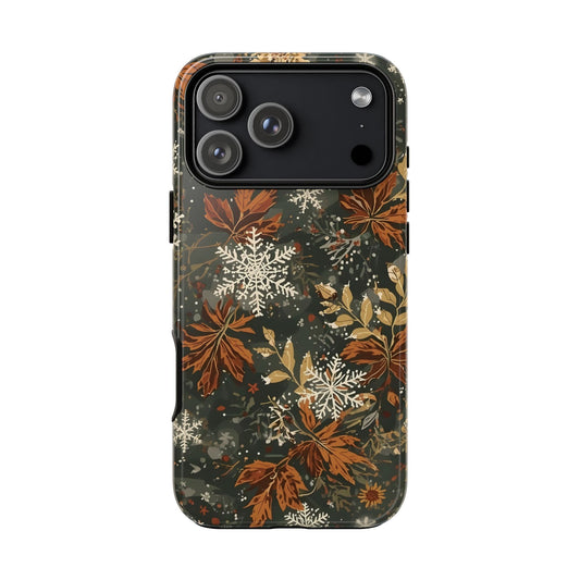 Christmas Phone Case, Autumn Floral Phone Case for Iphone & Samsung