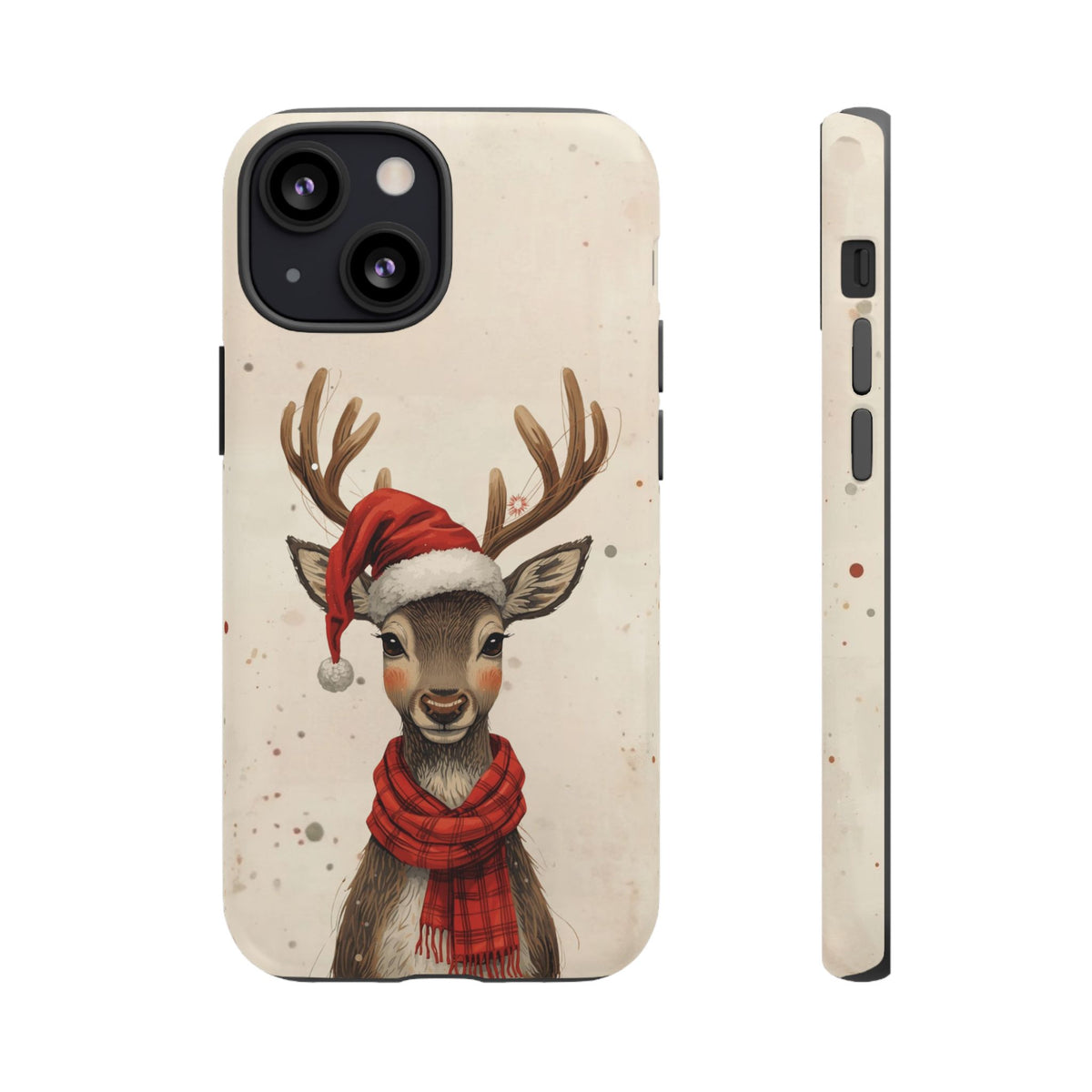 Christmas Reindeer Phone Case, Dual Layer Phone Case for Iphone