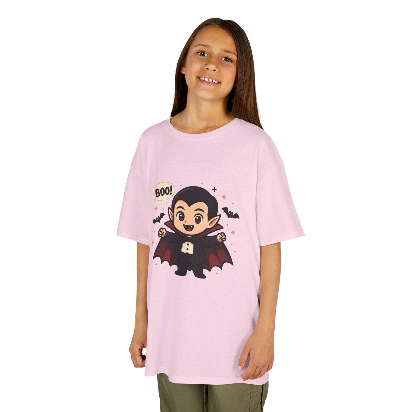 Cute Halloween Kids Tee, Spooky Costume Top, Kids Vampire Shirt, Halloween Party Apparel, Boo Design Tee