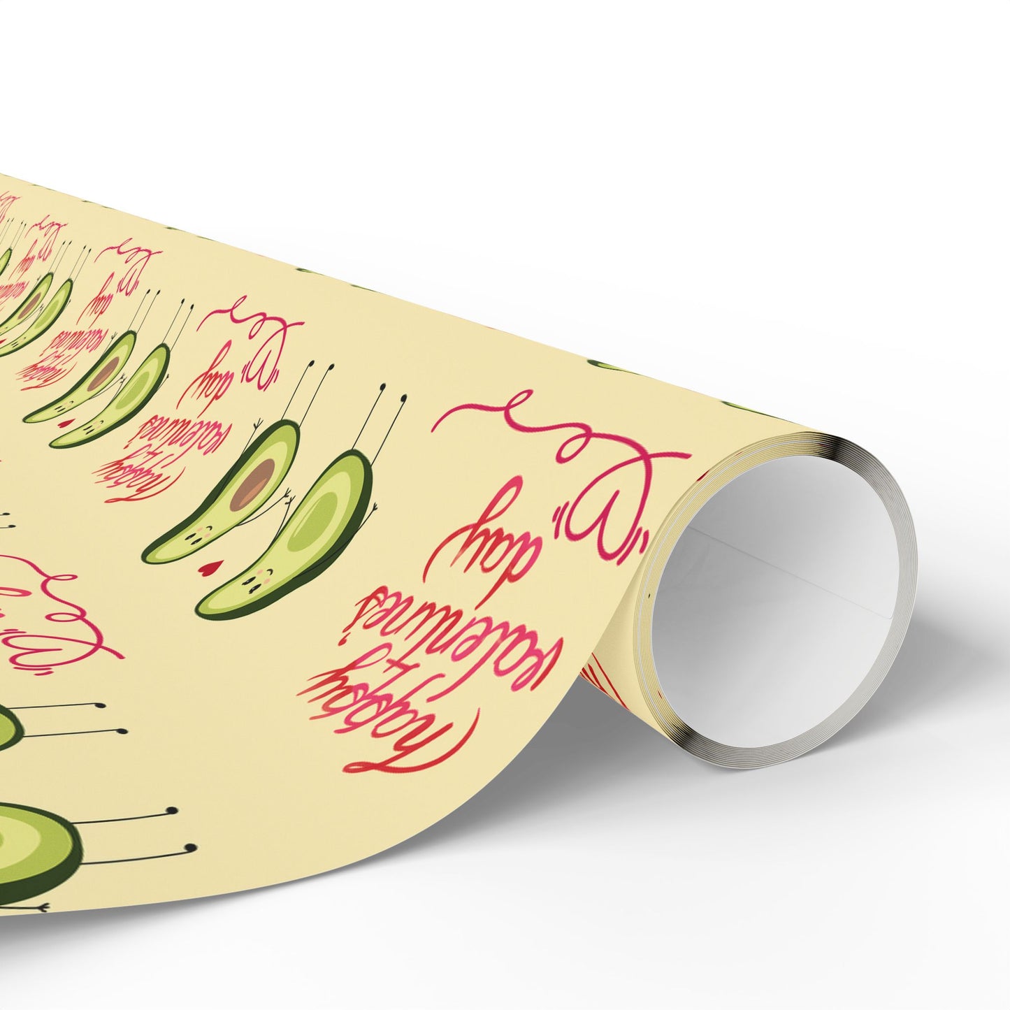 Valentine's Day Wrapping Paper — Cute Avocado Gift Wrap Roll