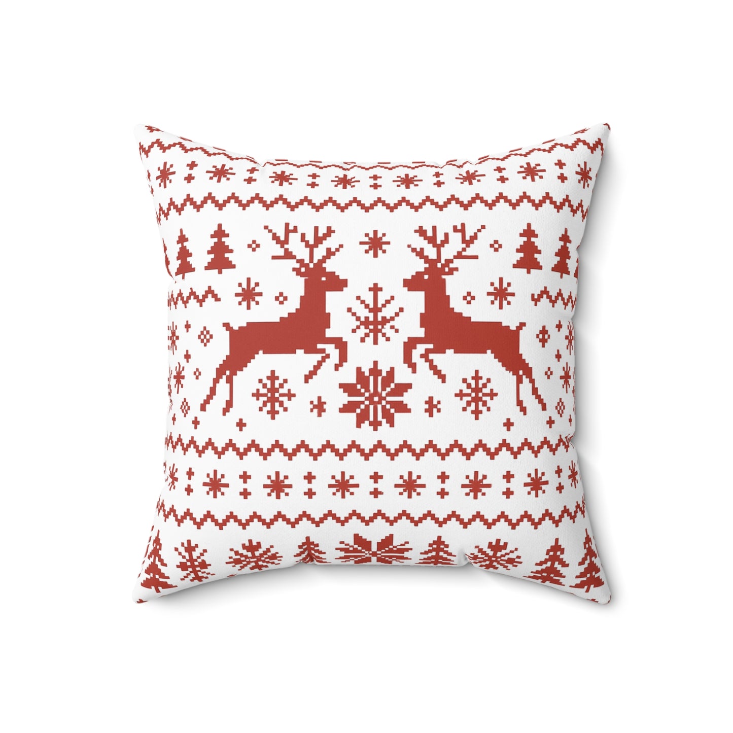 Cozy Christmas Reindeer Pillow, Holiday Decor, Festive Cushion, Winter Home Decoration