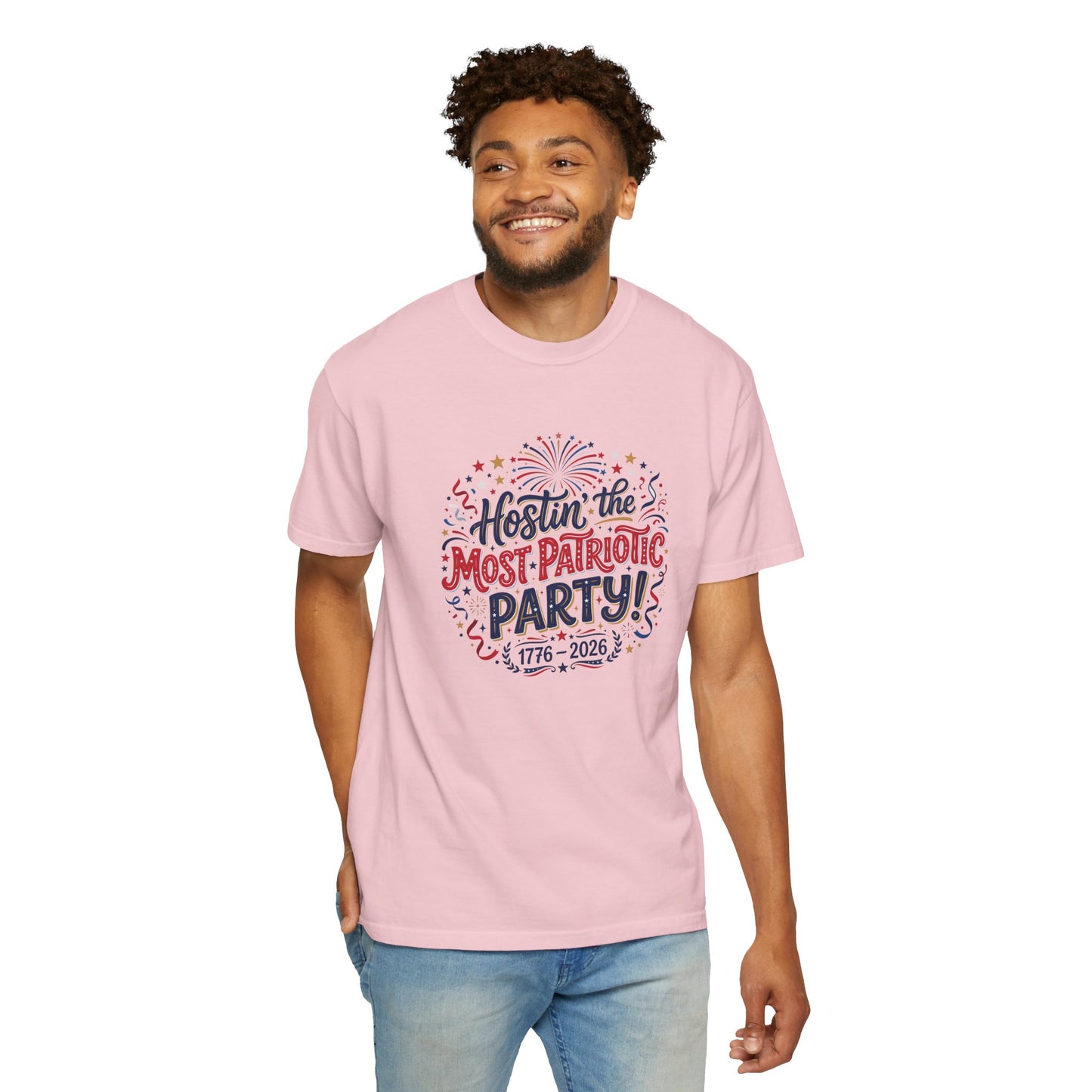 Patriotic 'Hostin' the Most Patriotic Party' T-Shirt, 4th of July Shirt, Independence Day Tee