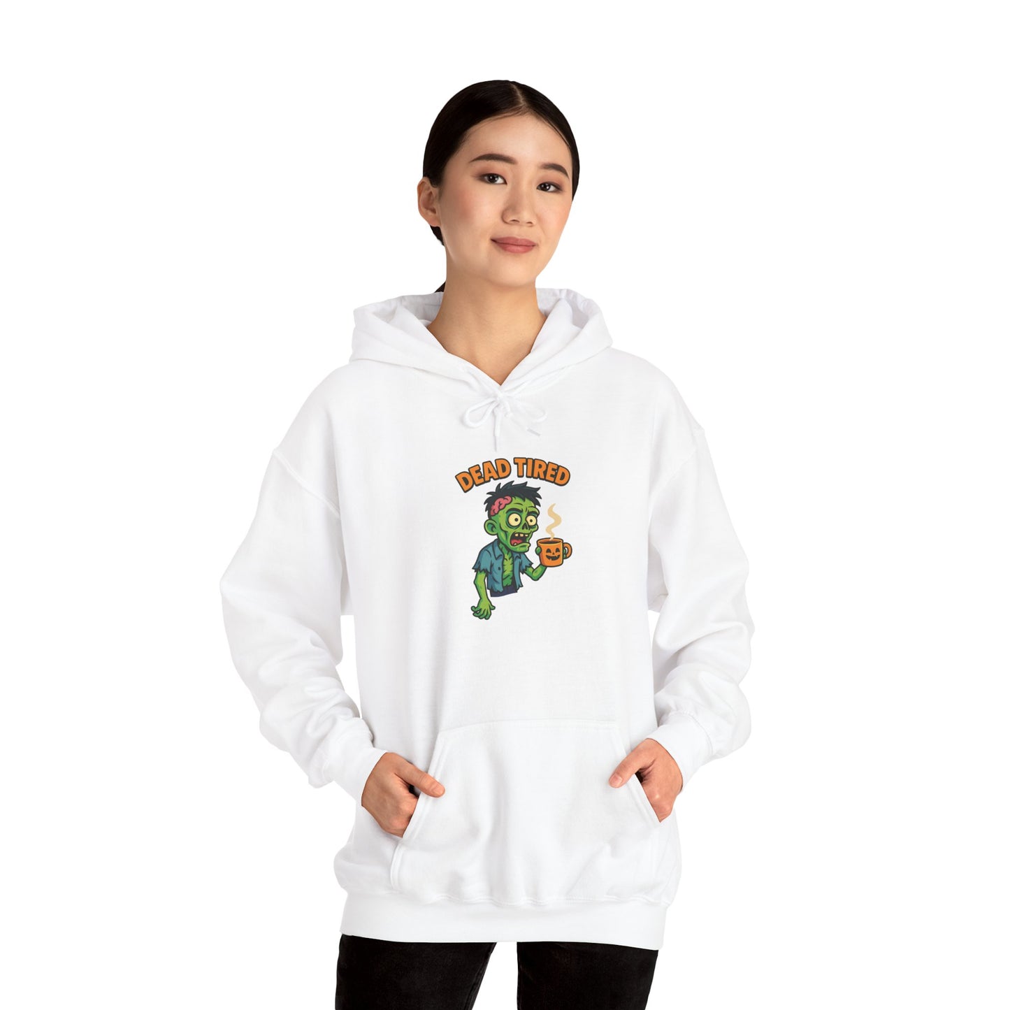 Zombie Themed Unisex Hoodie, Cozy Halloween Sweatshirt, Spooky Season Apparel