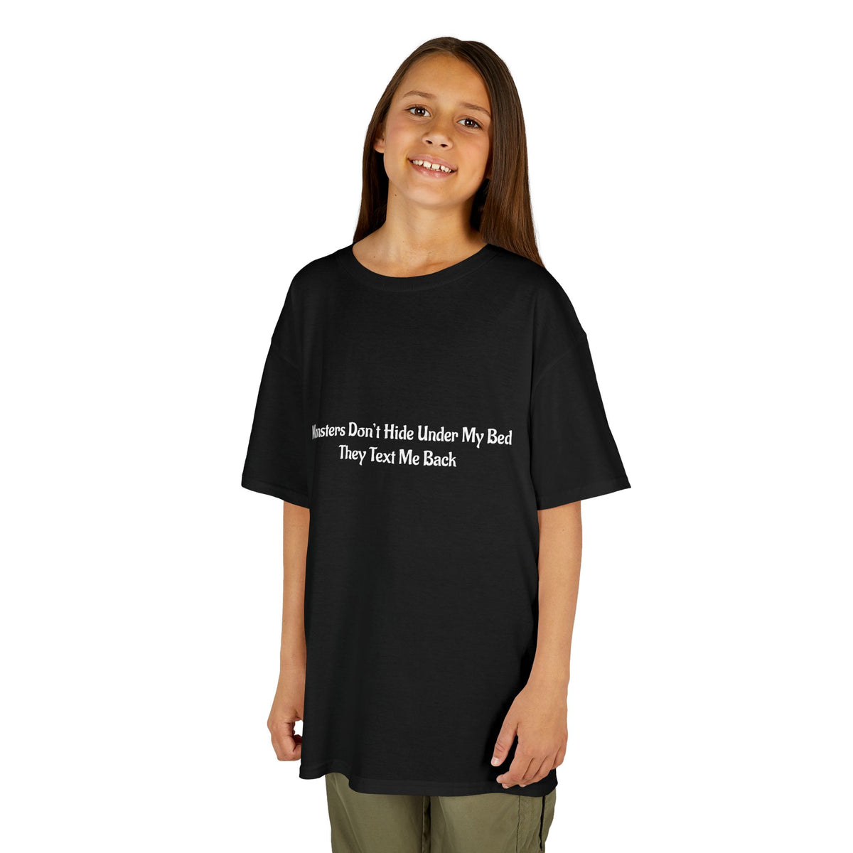 Funny Kids Monster Tee, Kids Heavy Cotton Shirt, Halloween T-Shirt