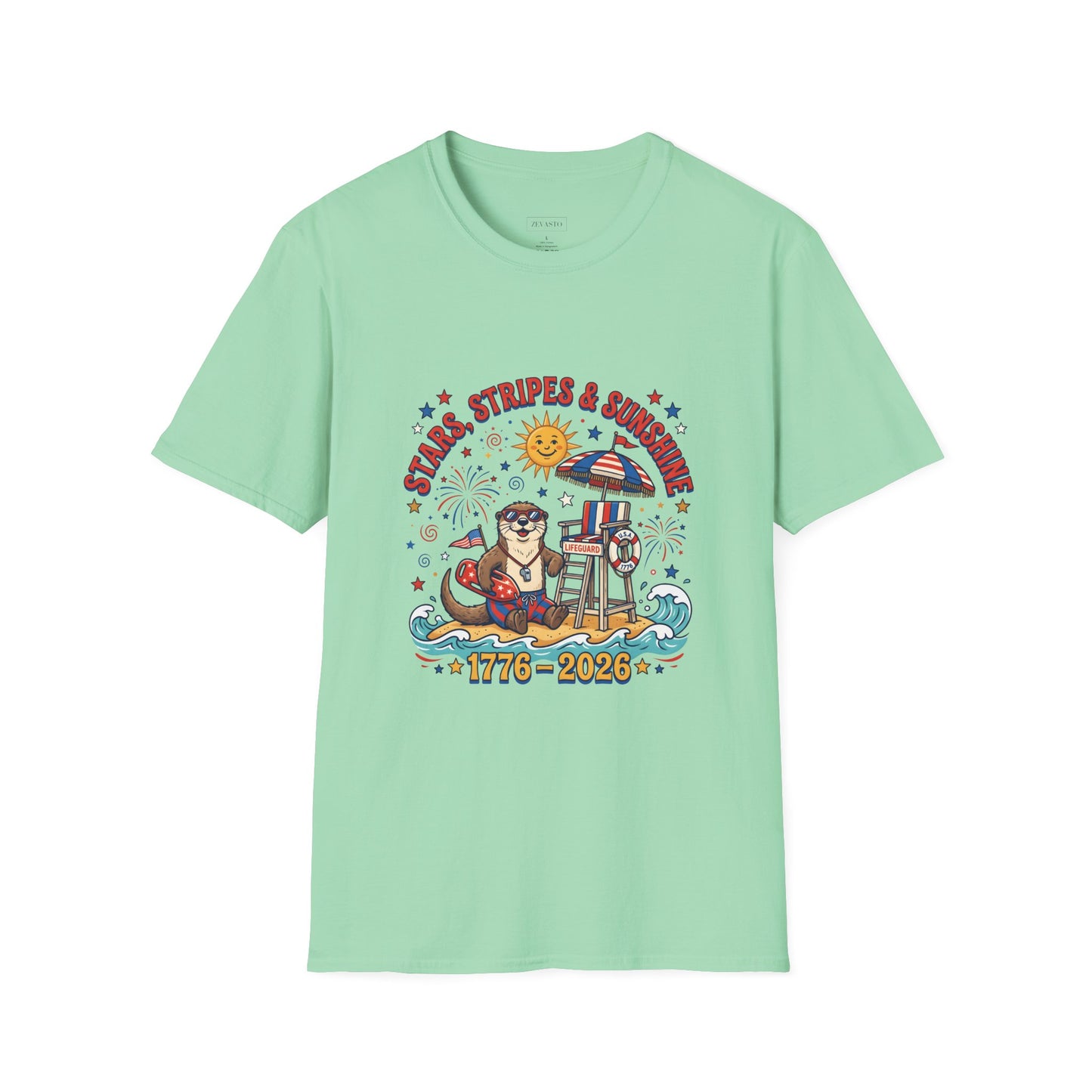 Stars, Stripes & Sunshine T-Shirt — Patriotic 1776–2026 Summer Tee, 4th of July Shirt