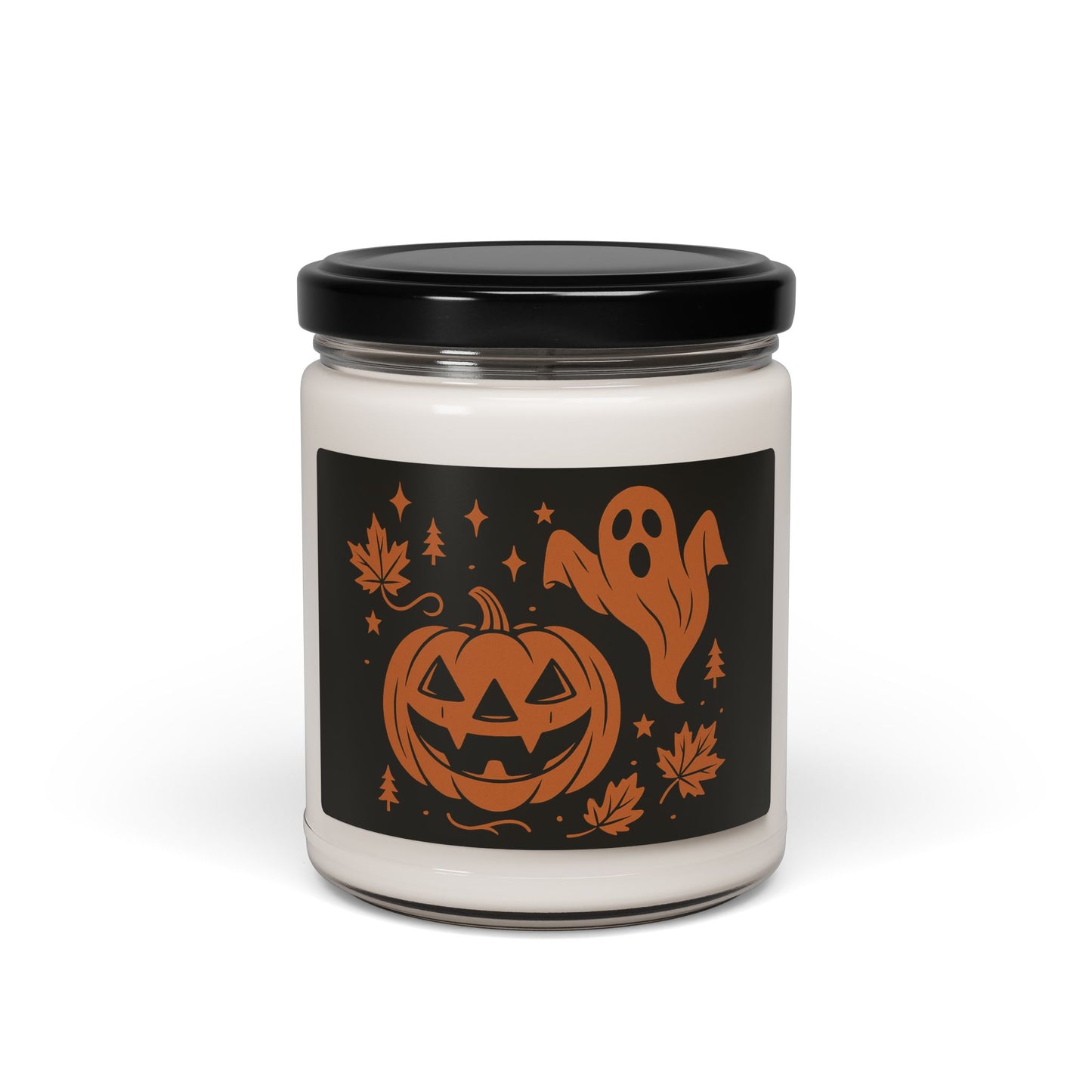 Halloween Pumpkin Ghost Scented Soy Candle, Fall Home Decor, Spooky Candle