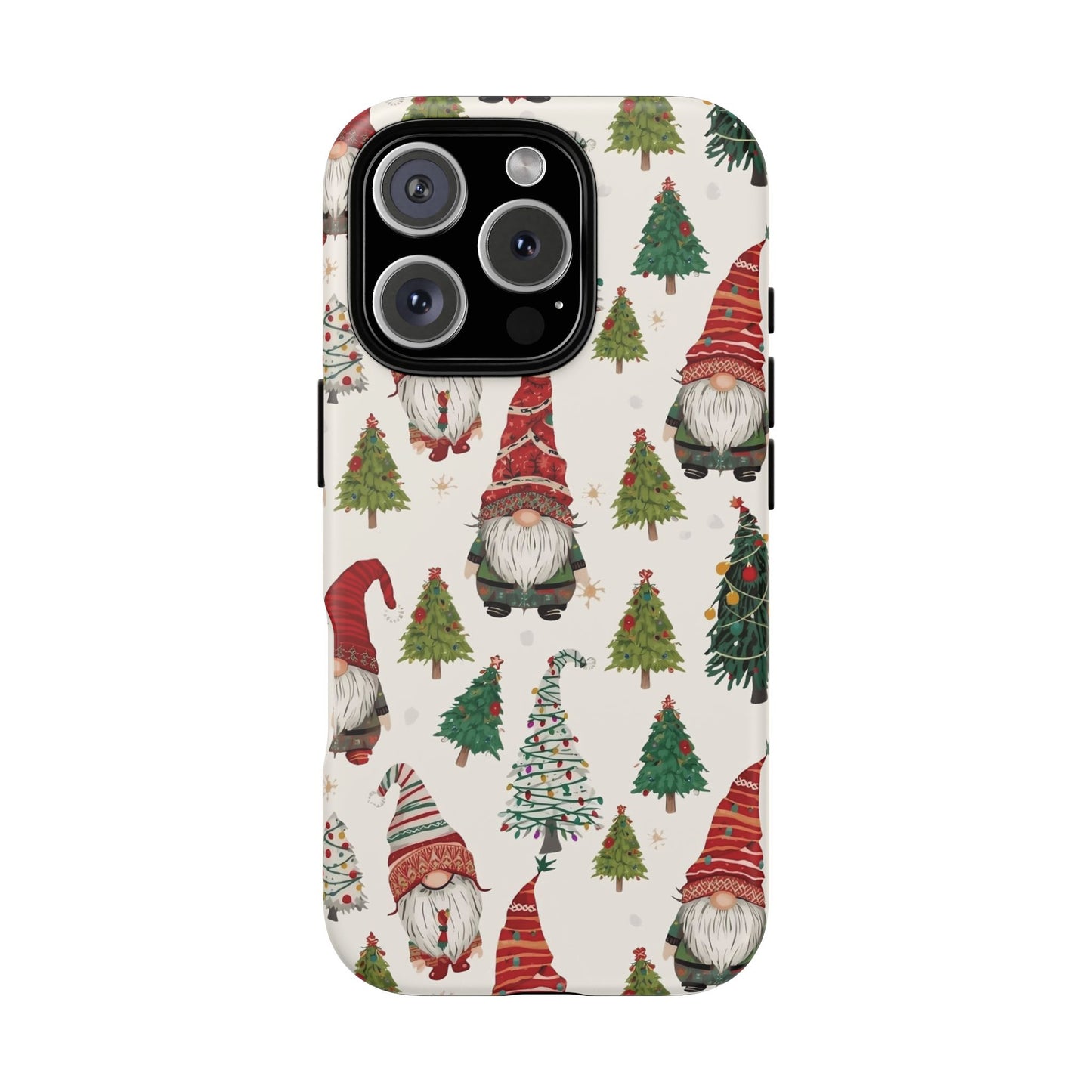 Christmas Gnome Phone Case, Dual Layer Phone Case for Iphone 17, 16, 15, 14, 13, 12, 11 & Samsung