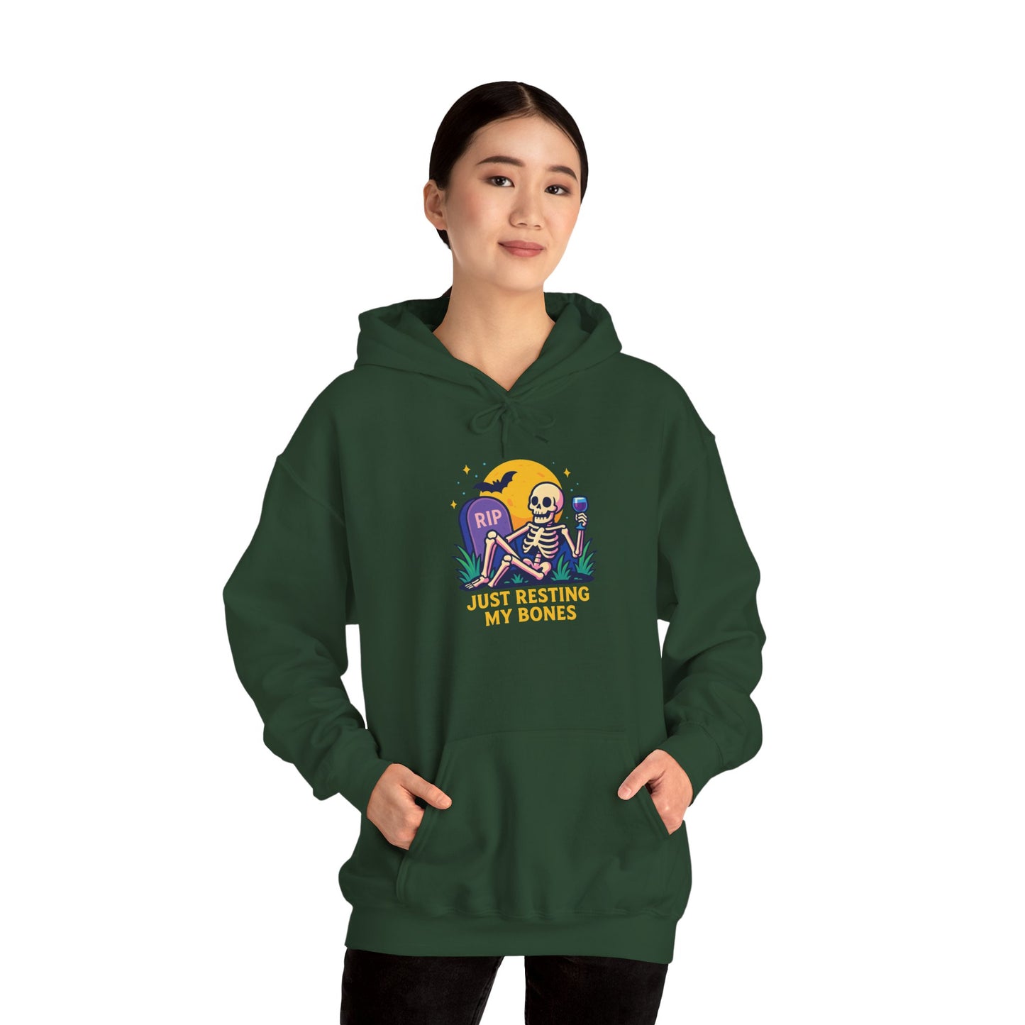 Halloween Skeleton Hoodie, Cozy Unisex Sweatshirt
