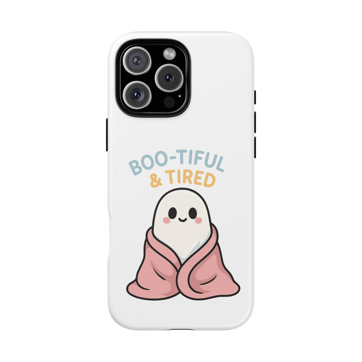 Boo-tiful & Tired Phone Case, Halloween-Themed Design