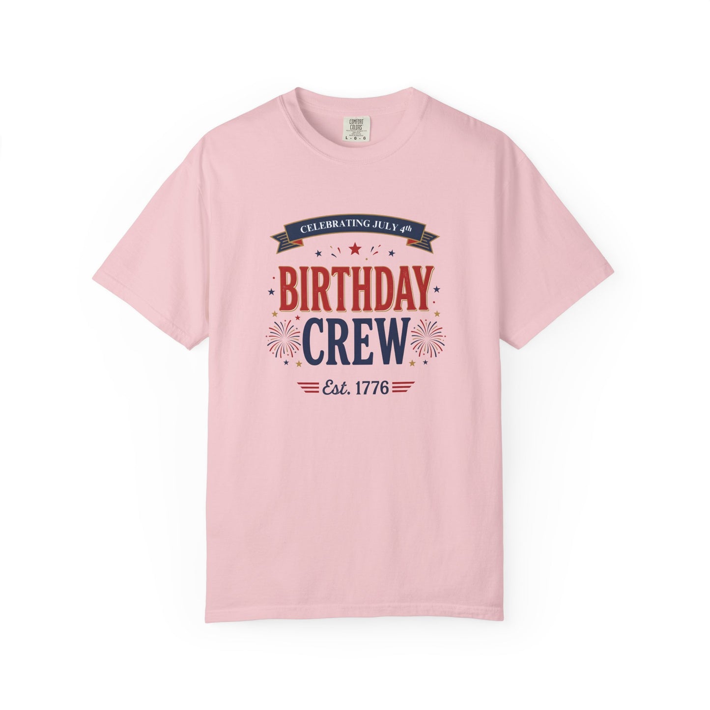 Birthday Crew T-Shirt — Patriotic Celebration Tee, 4th of July Shirt, Independence Day Gift