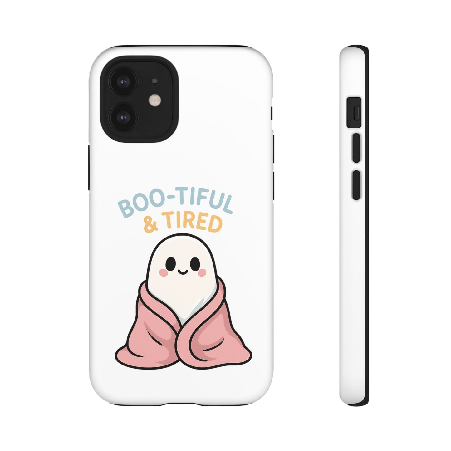 Boo-tiful & Tired Phone Case, Halloween-Themed Design