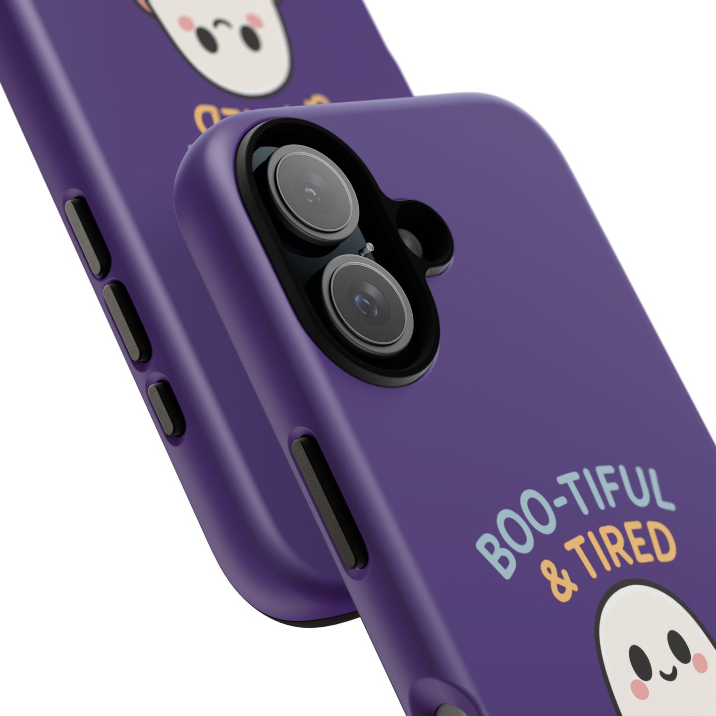 Boo-Tiful & Tired Phone Case, Halloween-Themed Design